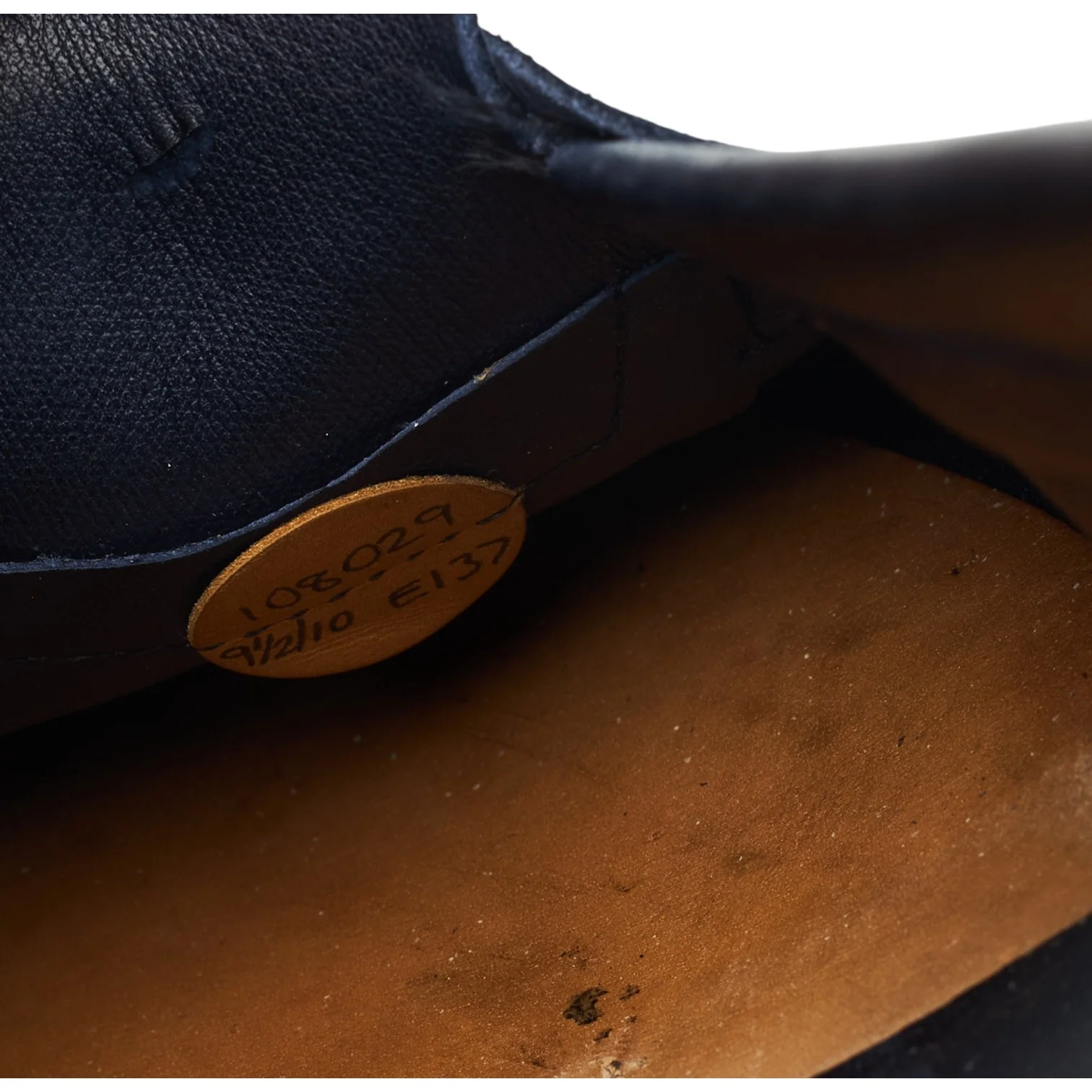 'Duke' Navy Blue Suede Loafers UK 9.5 E - Image 7