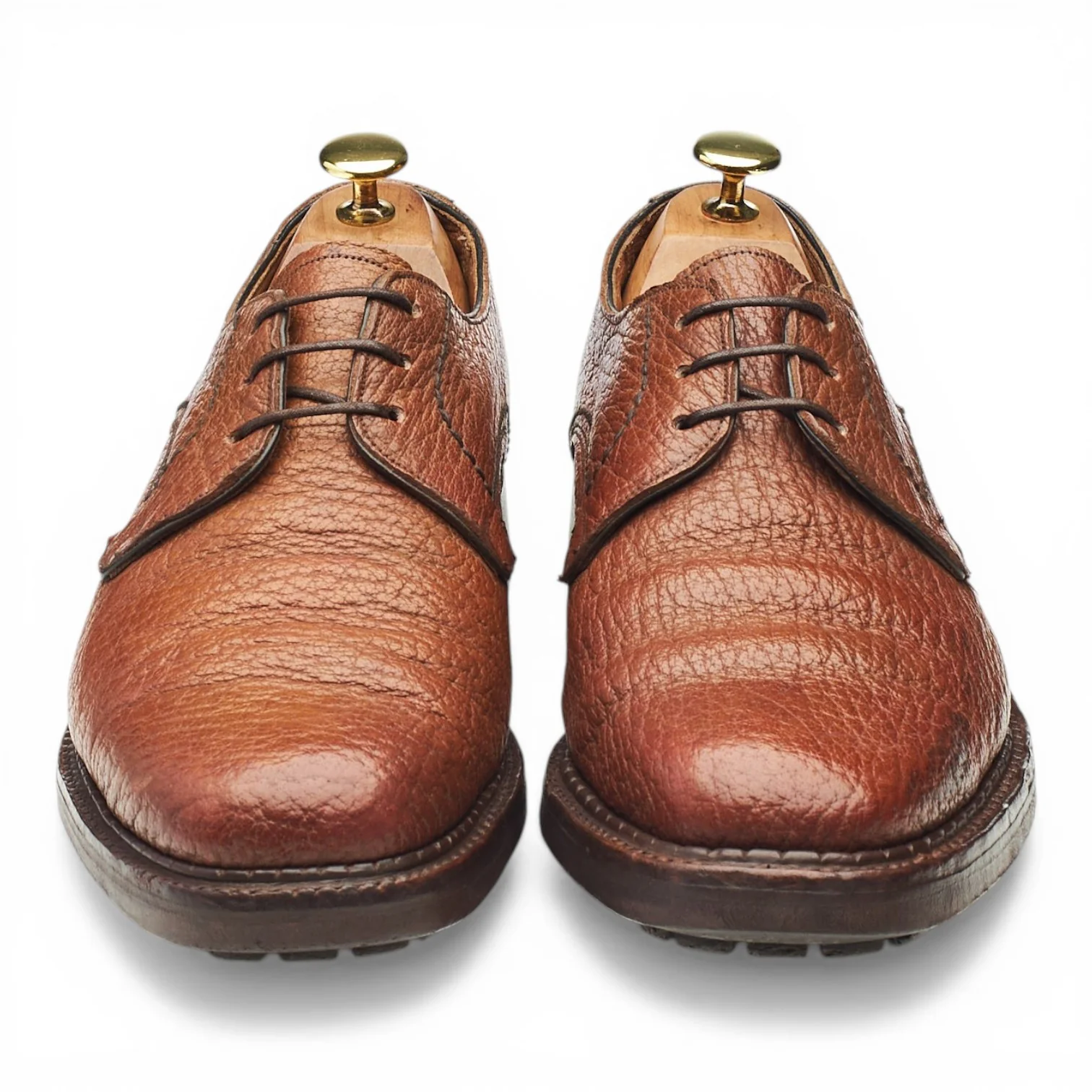Vintage 'Dundee' Brown Grain Leather Veldtschoen Derby UK 8 E - Image 2