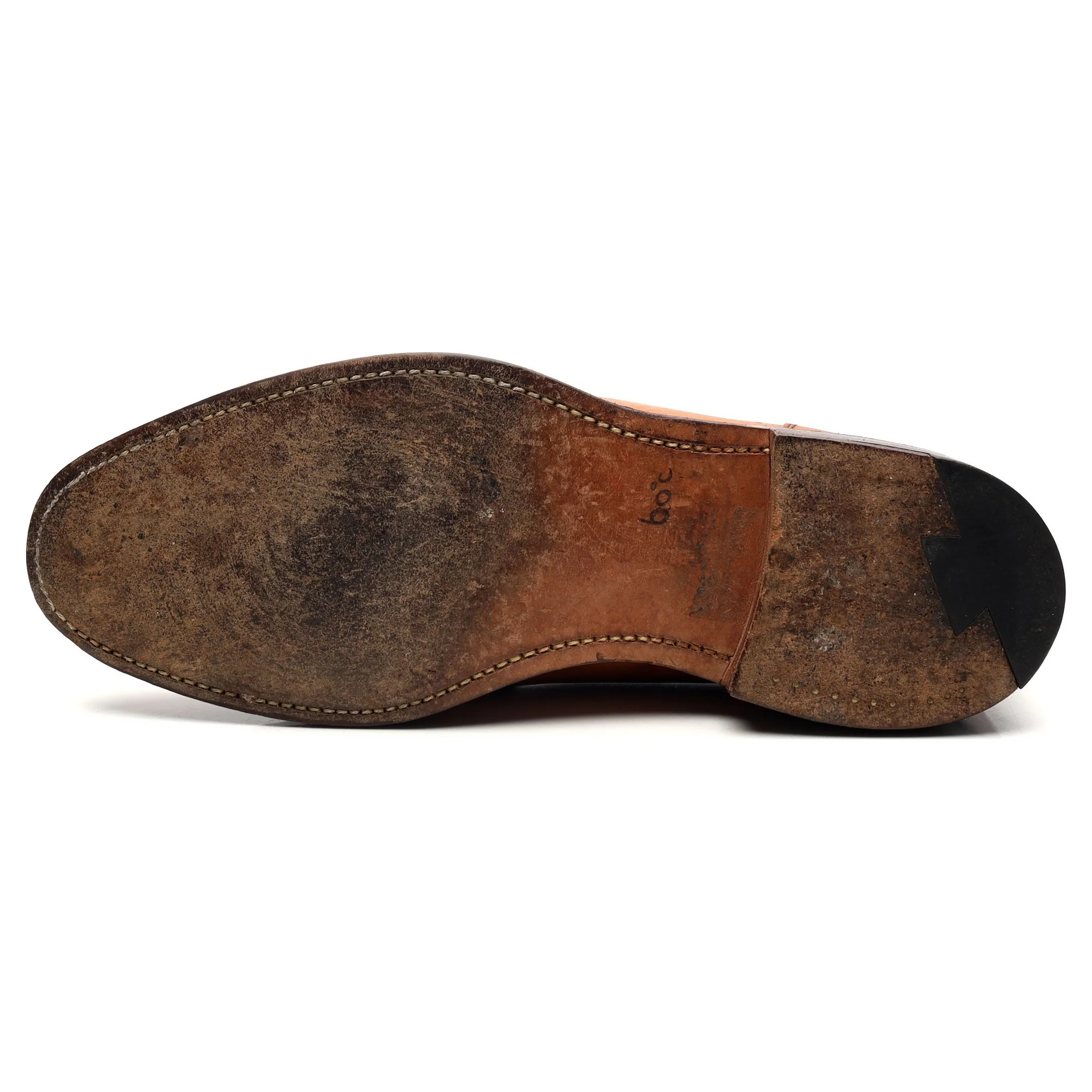 'Duval' Tan Brown Leather Split Toe Derby UK 7.5 F - Image 10