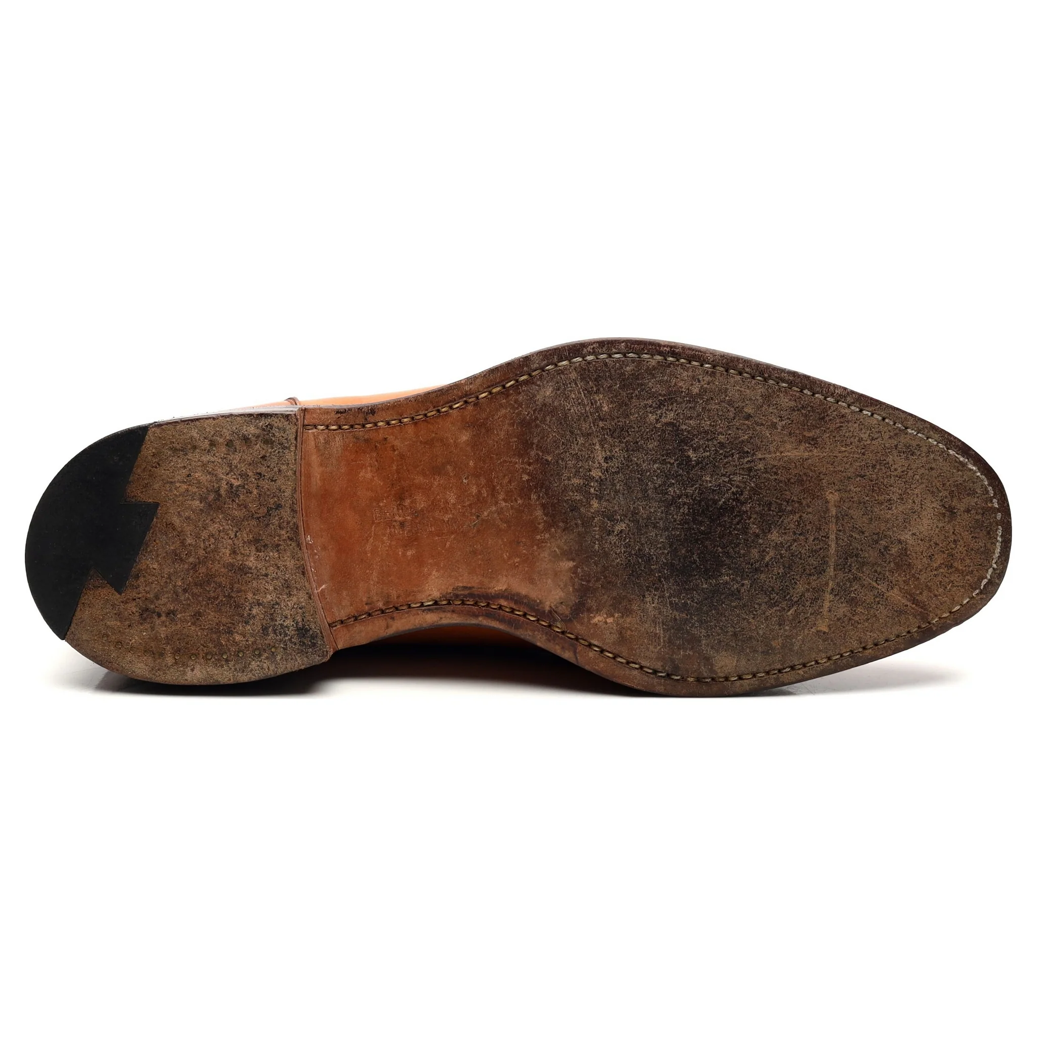 'Duval' Tan Brown Leather Split Toe Derby UK 7.5 F - Image 11