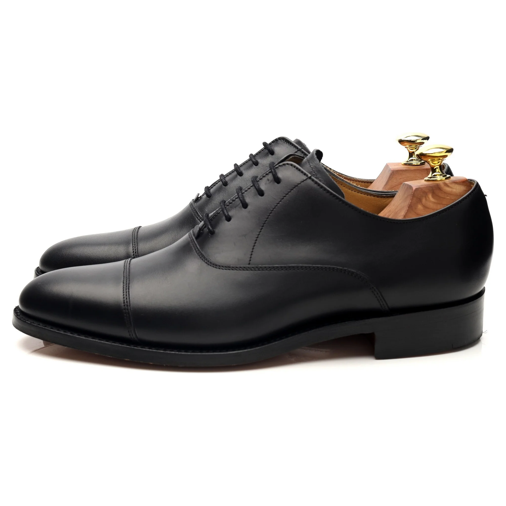 'Duxford' Black Leather Oxford UK 7.5 G - Image 3