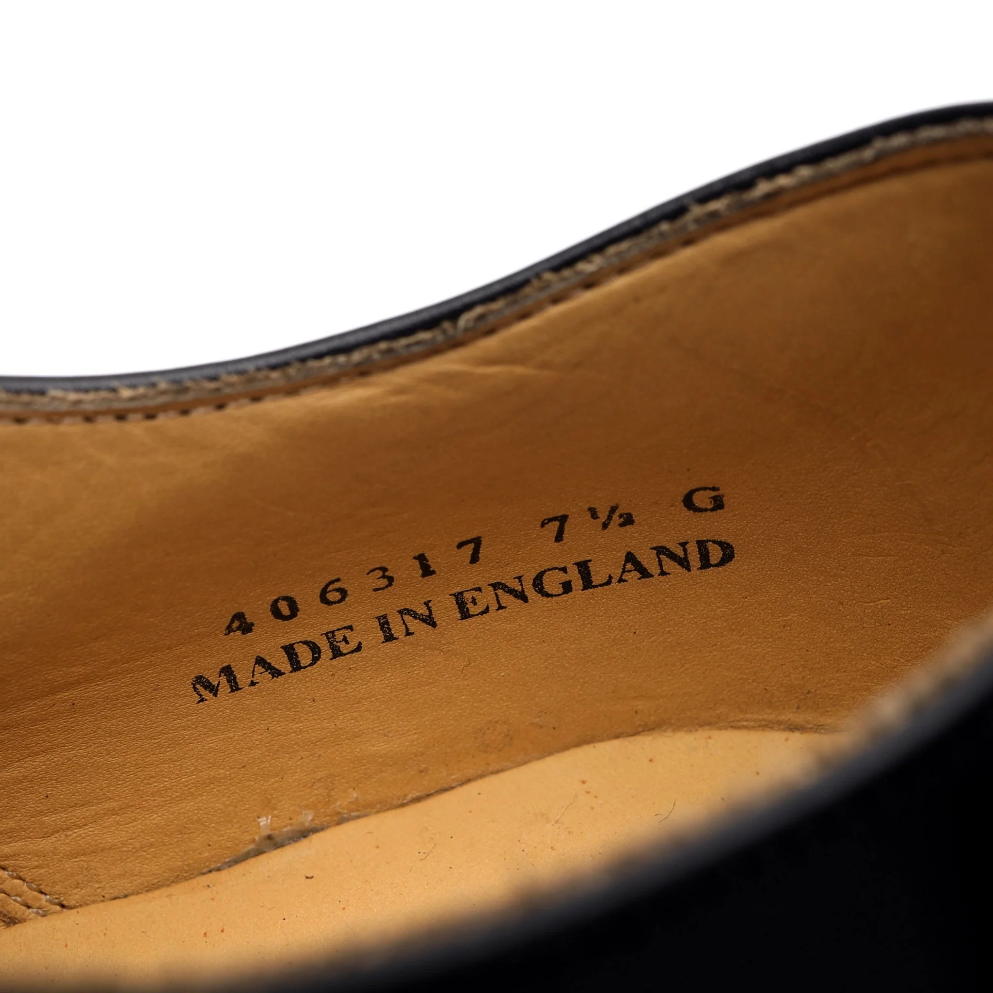 'Duxford' Black Leather Oxford UK 7.5 G - Image 7