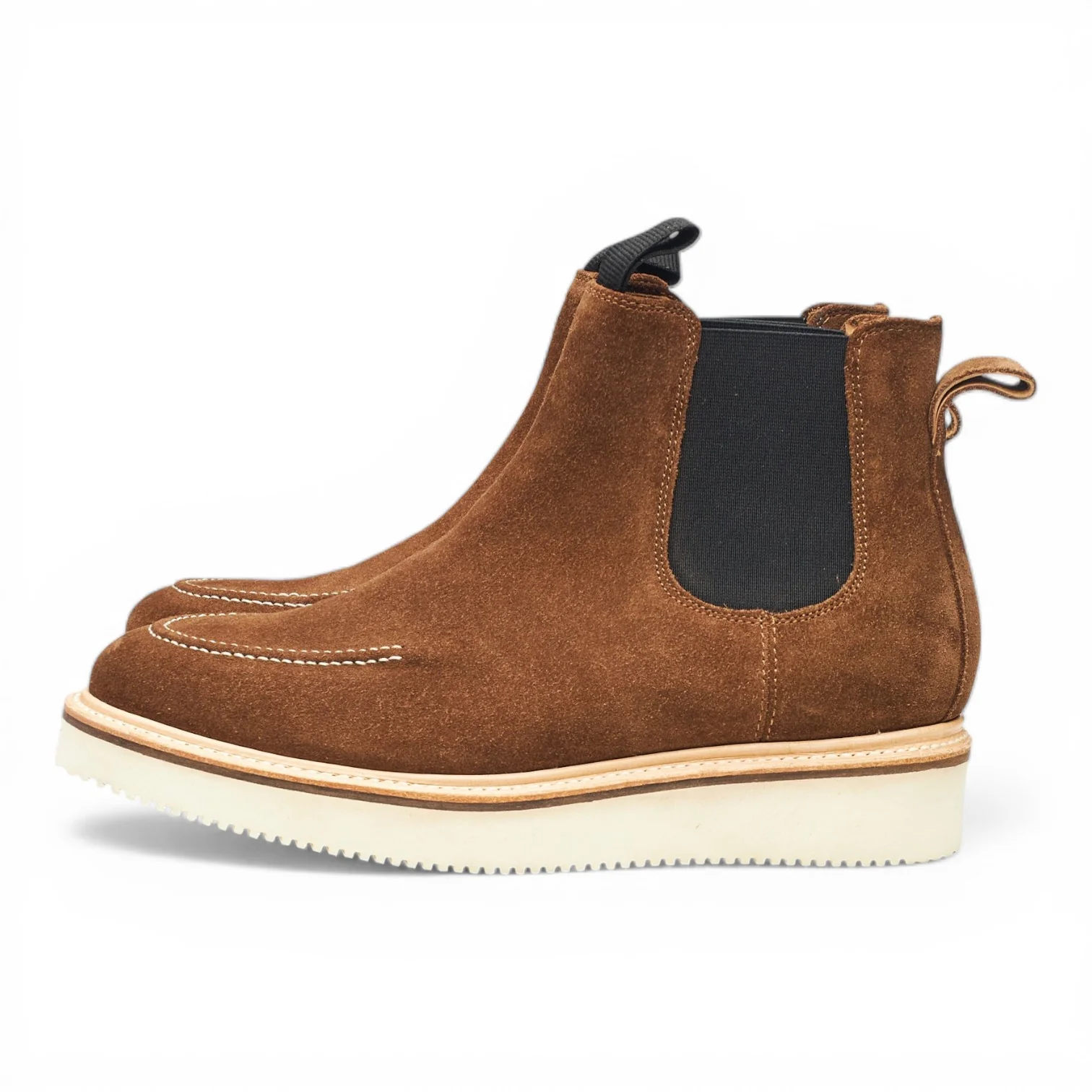 'Easy Chelsea' Snuff Brown Suede Chelsea Boots UK 7 - Image 3