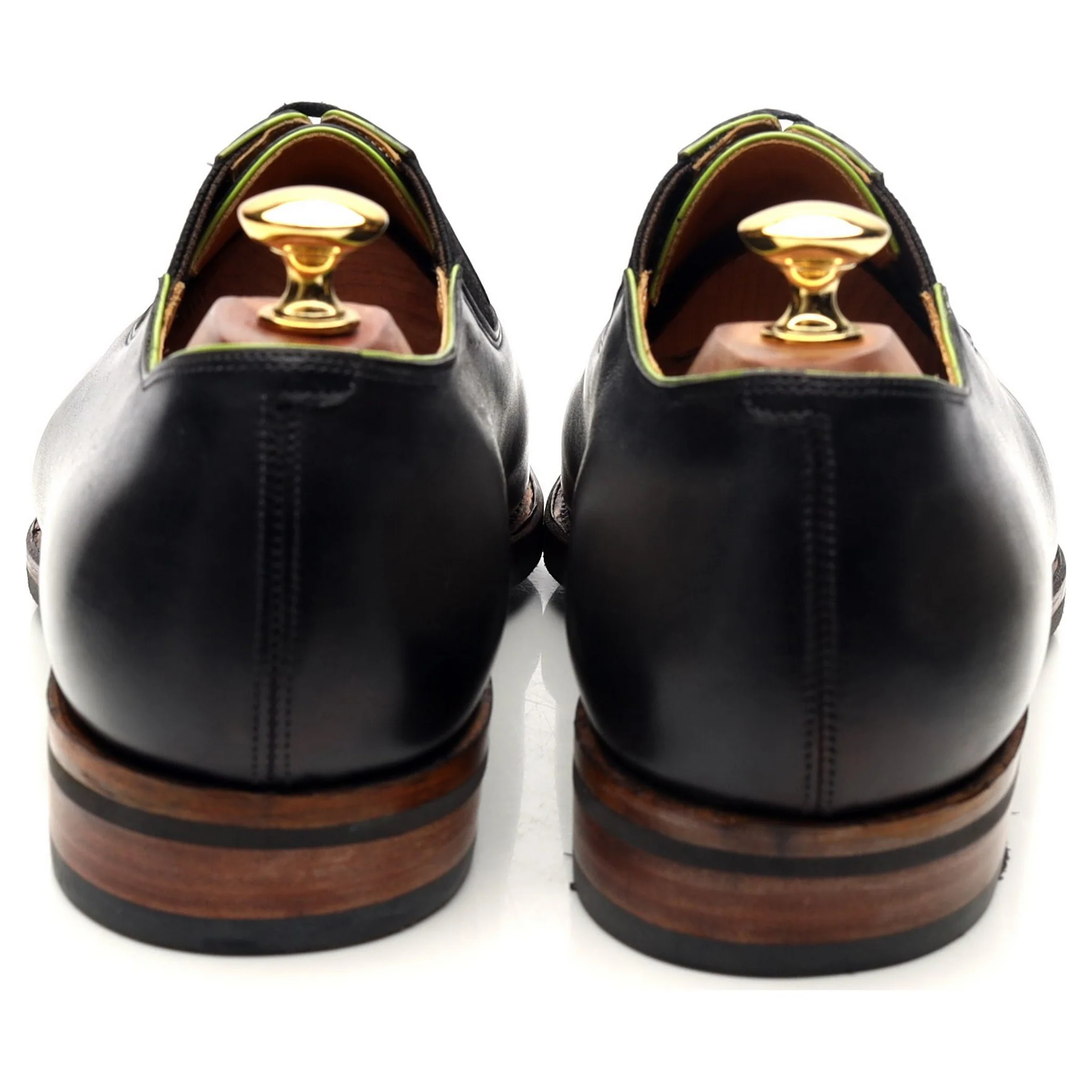 'Easy' Dark Grey Leather Elasticated Oxford UK 9.5 E - Image 4