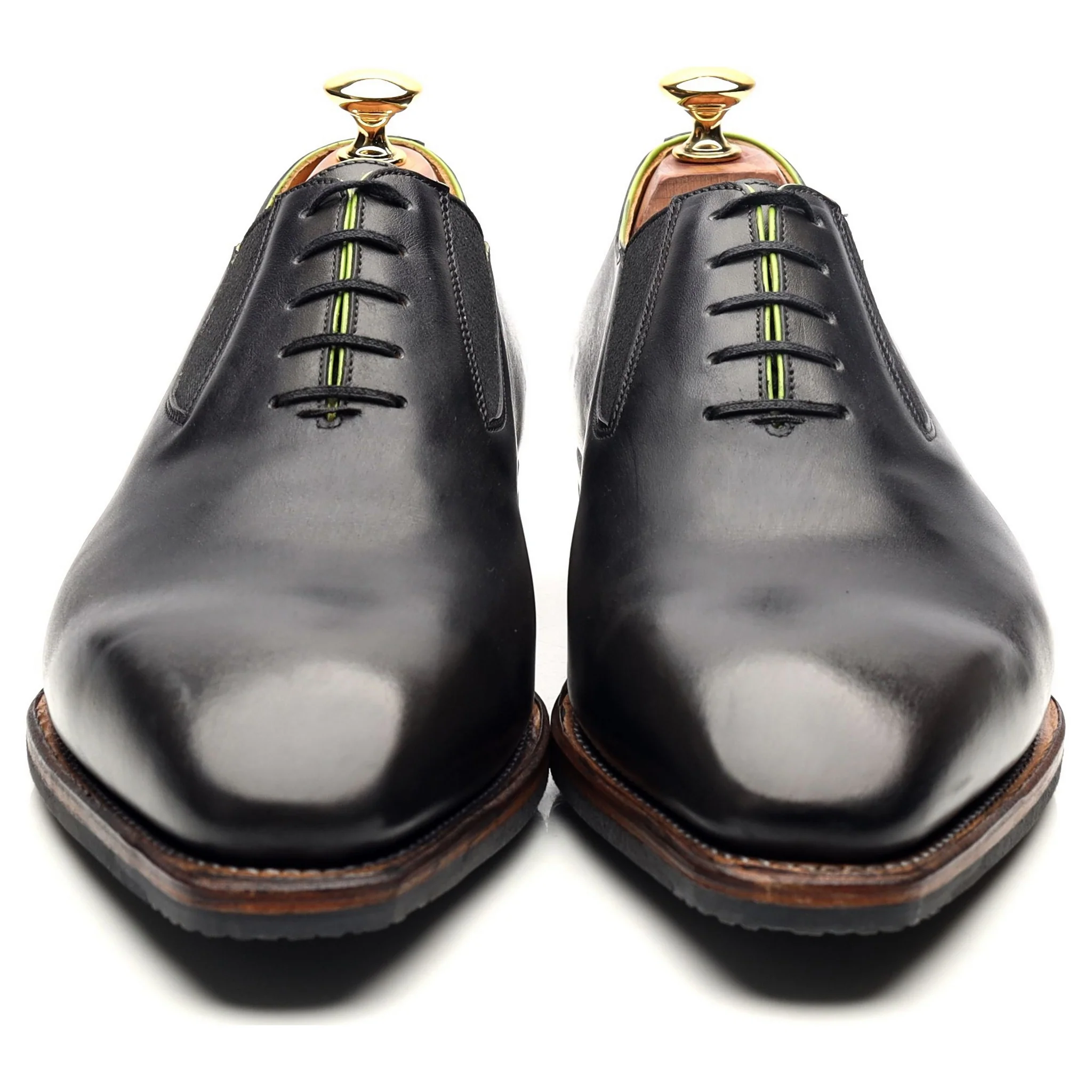 'Easy' Dark Grey Leather Elasticated Oxford UK 9.5 E - Image 8
