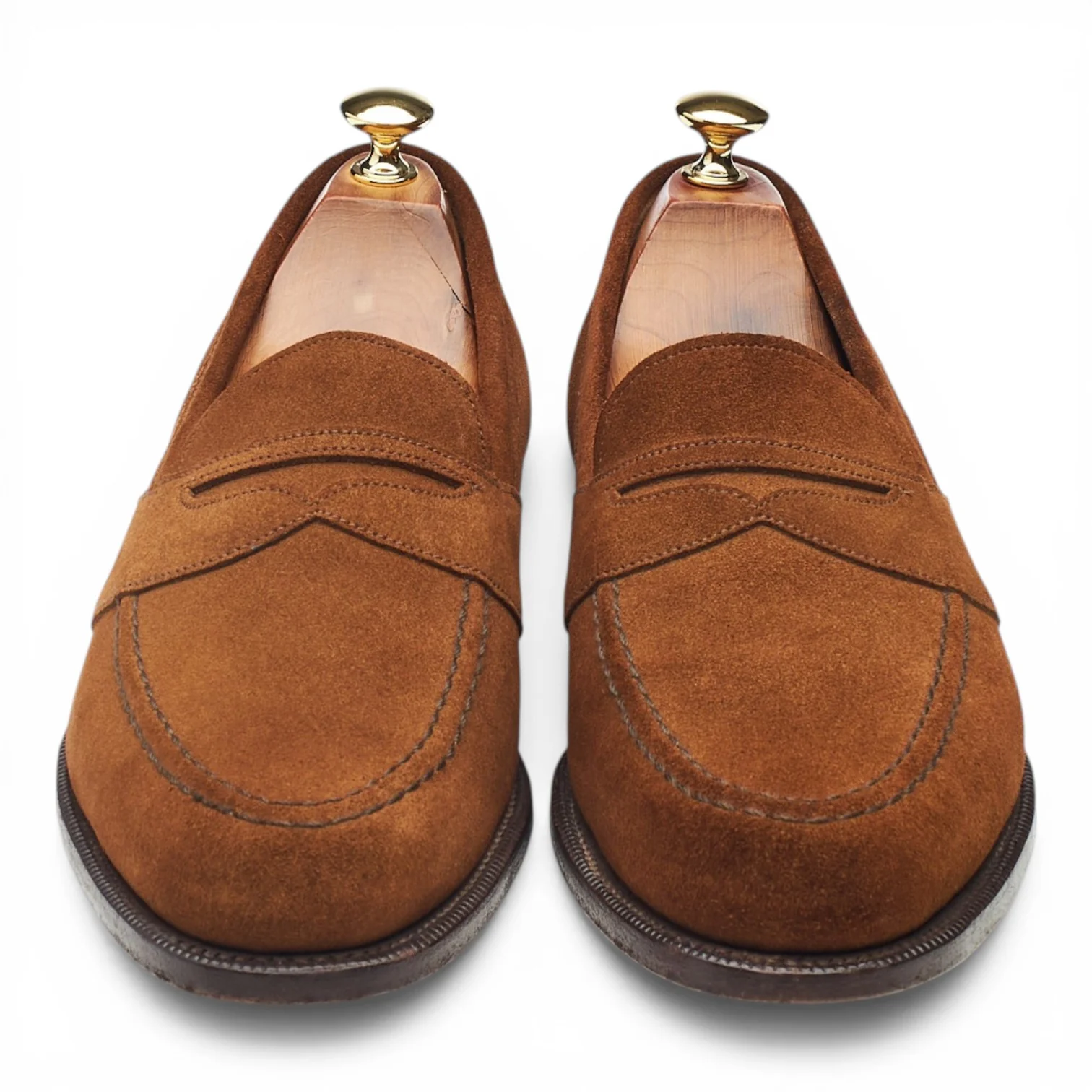 'Purley' Snuff Brown Suede Loafers UK 9.5 F - Image 2
