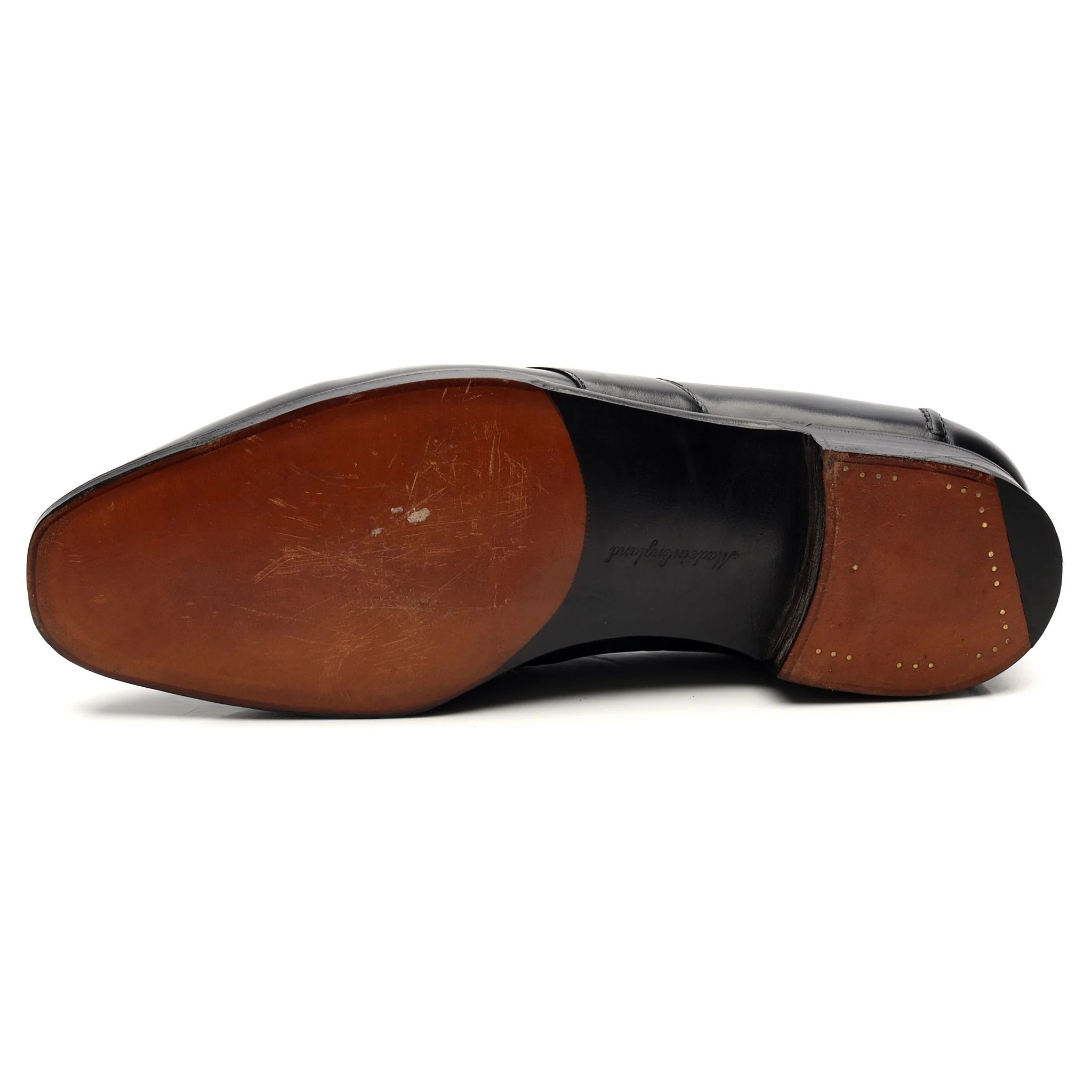 Ralph Lauren Black Leather Split Toe Loafers UK 7.5 - Image 10