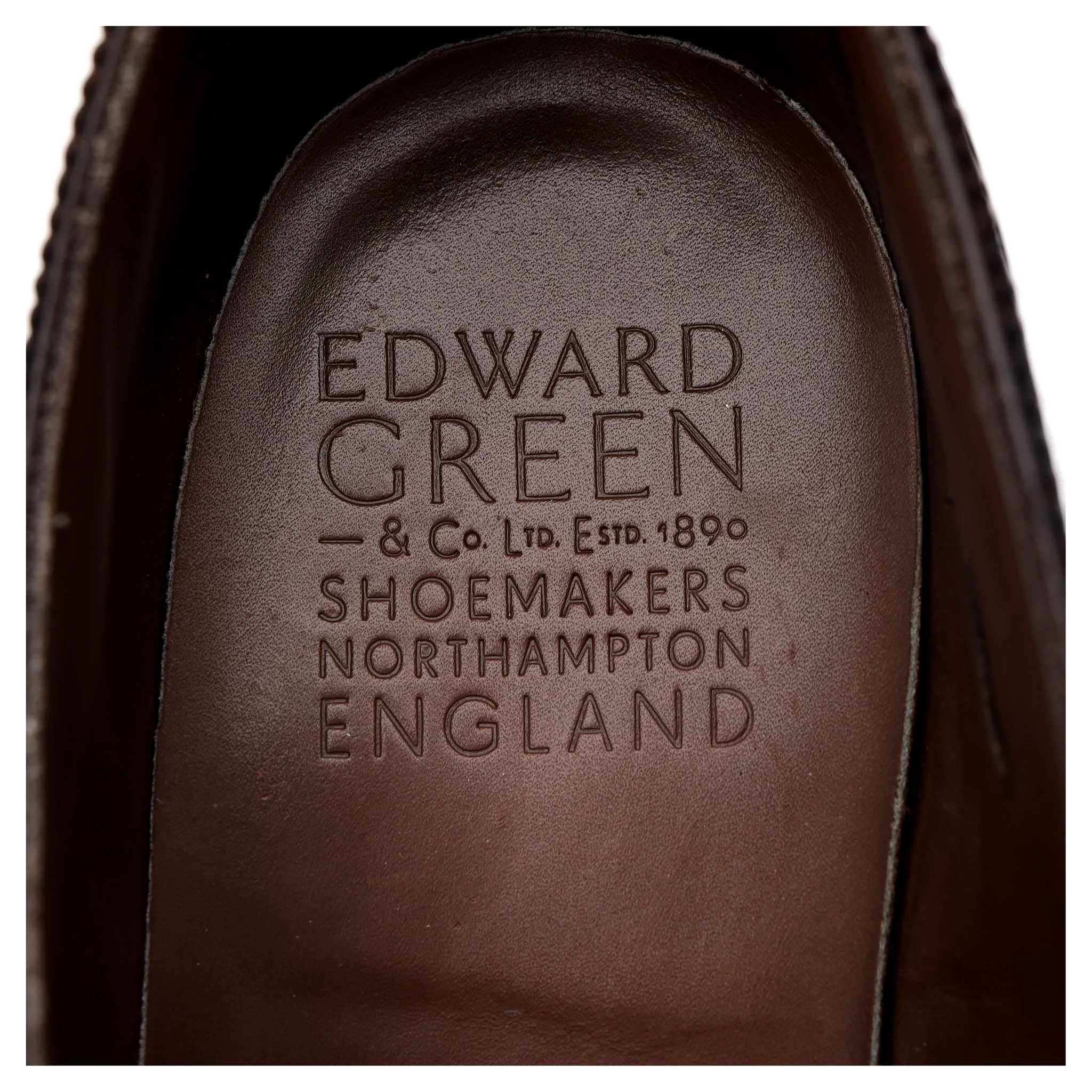 'Cadogan' Dark Brown Leather Oxford Semi Brogues UK 9 E - Image 12
