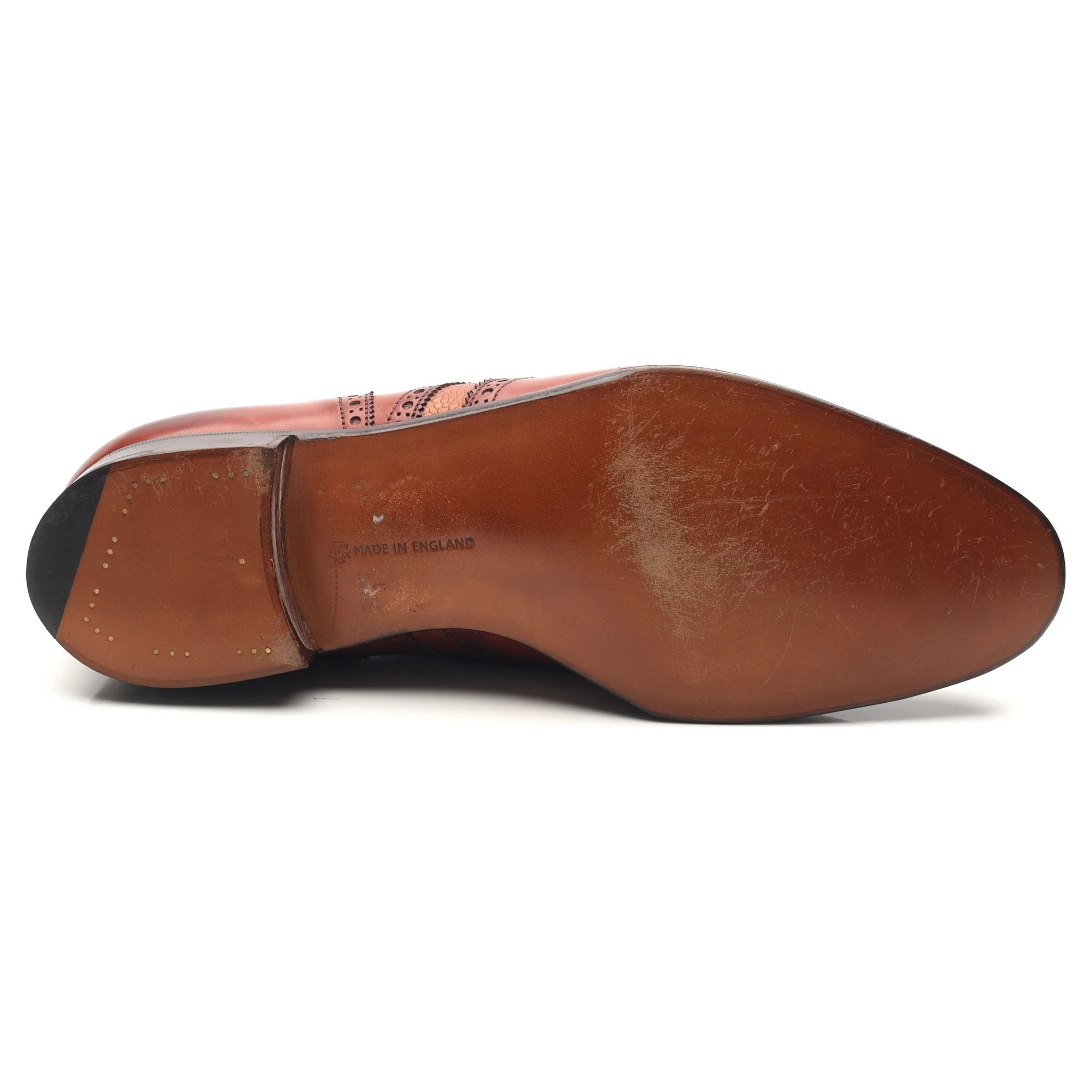 'Sandringham' Tan Brown Leather Derby Brogues UK 9.5 D - Image 11