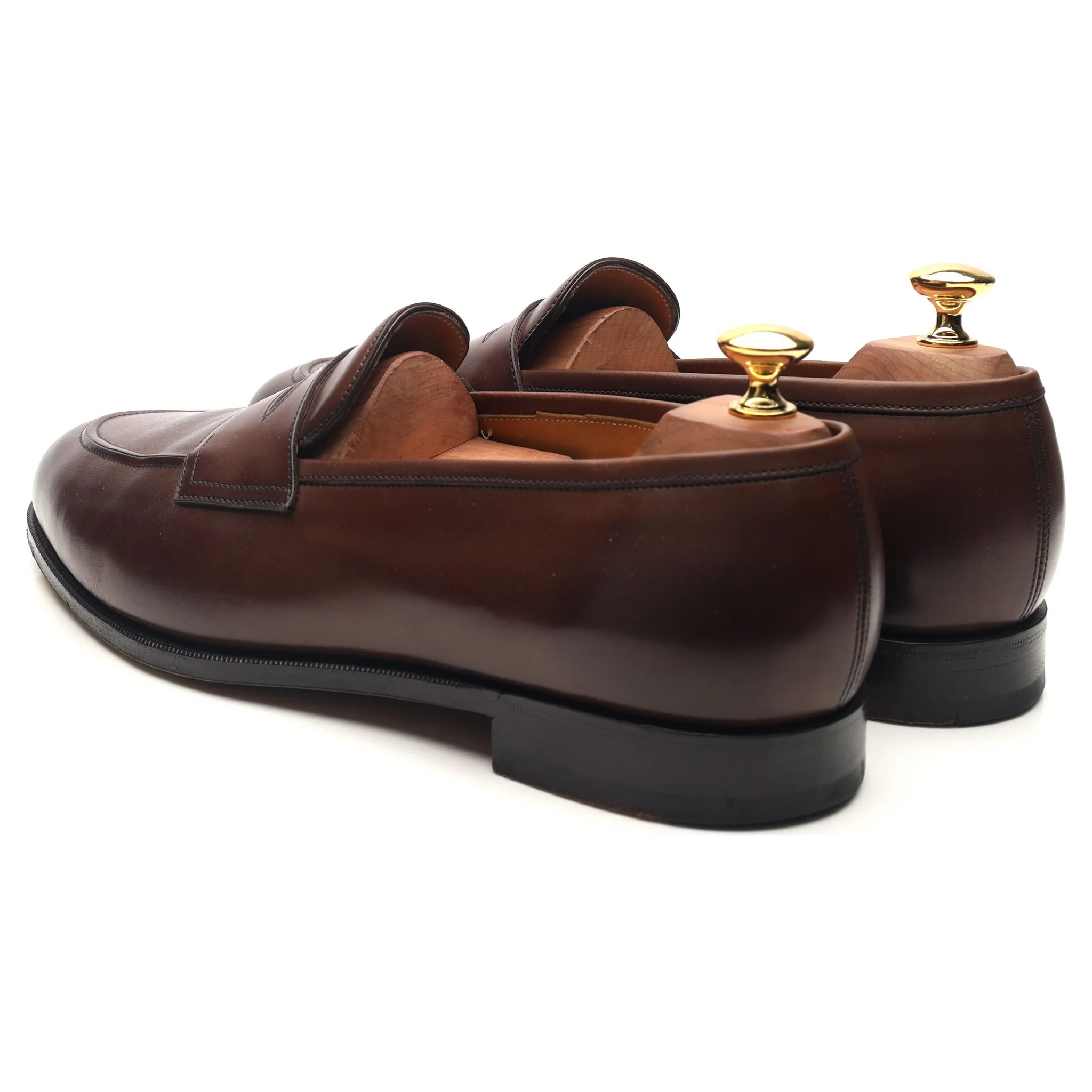 'Piccadilly' Dark Brown Leather Loafers UK 9.5 E - Image 3