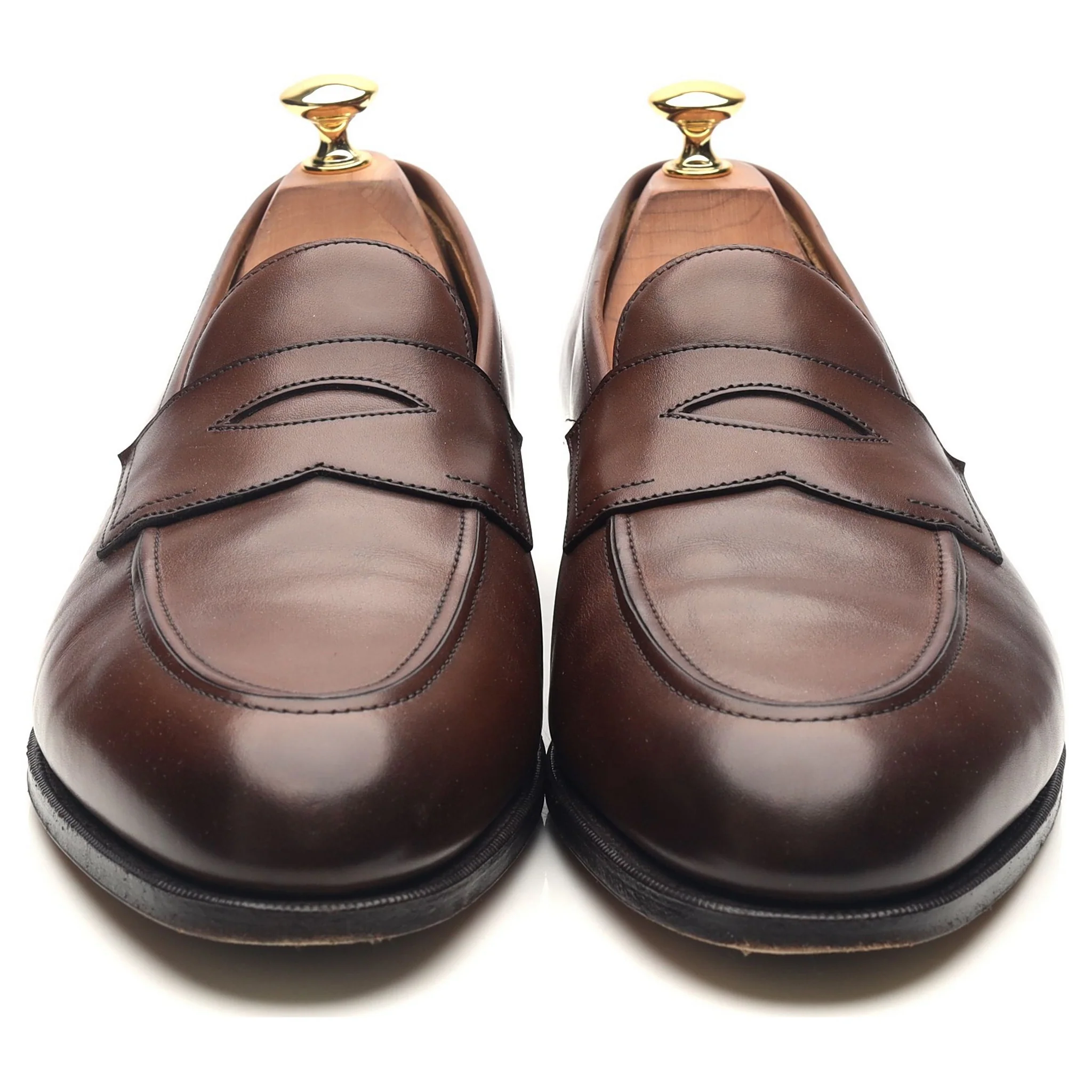 'Piccadilly' Dark Brown Leather Loafers UK 9.5 E - Image 8