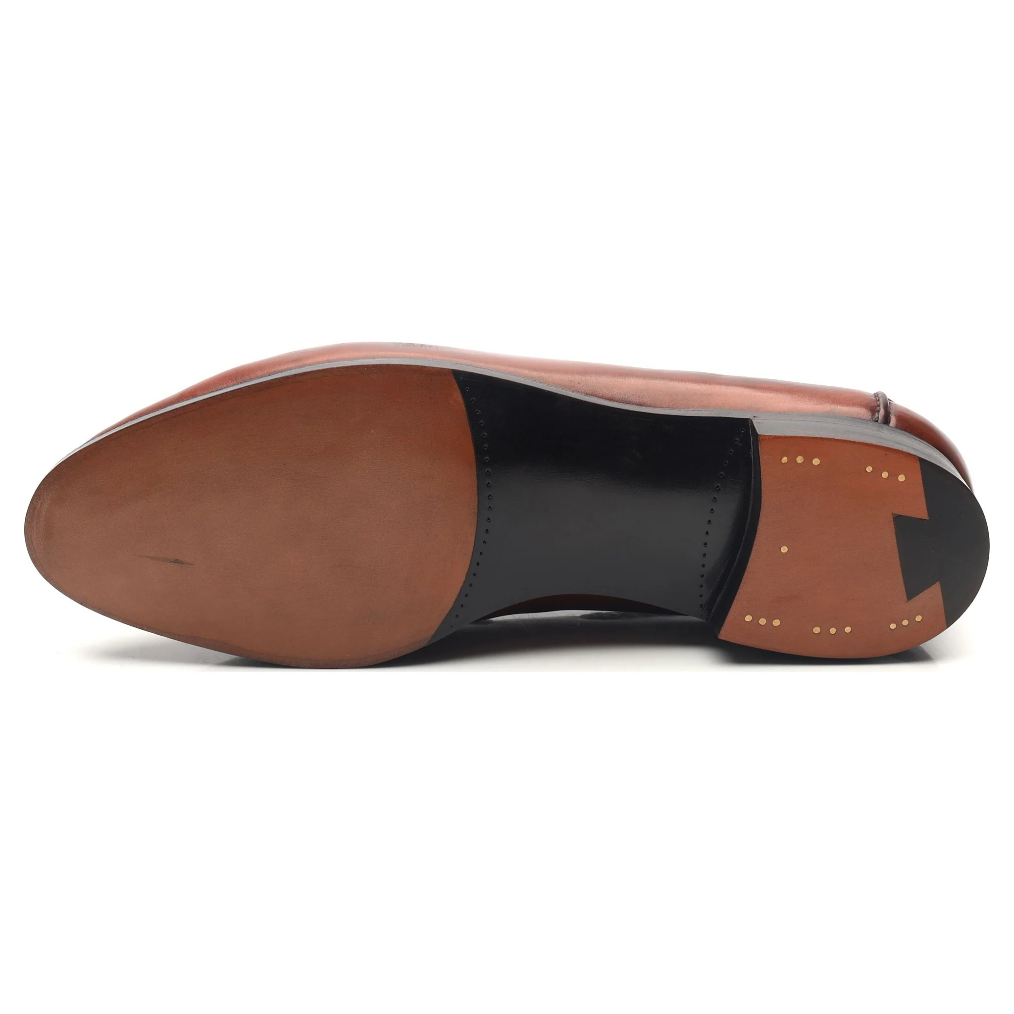 'Belgravia' Tan Brown Leather Tassel Loafers UK 9 E - Image 10