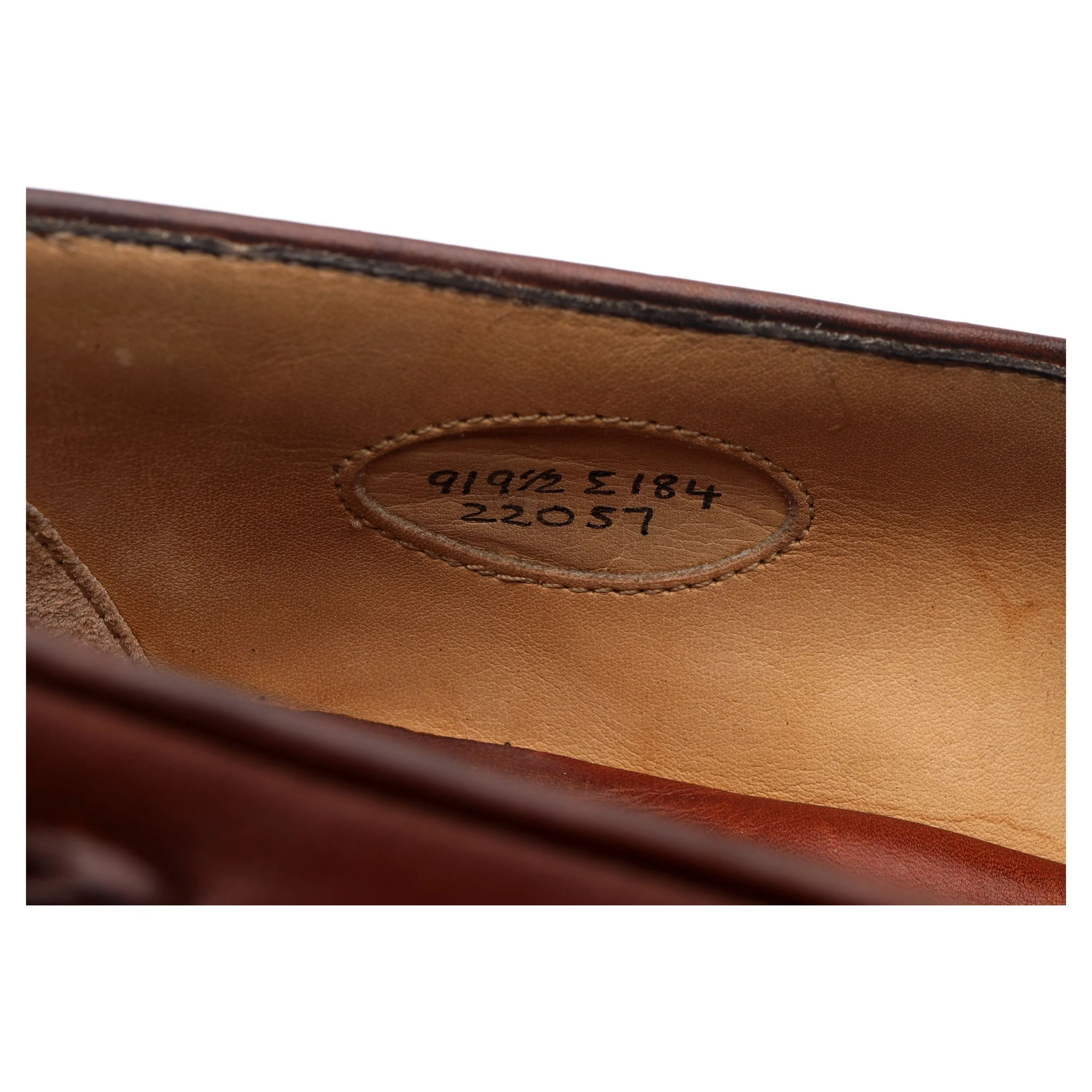 'Belgravia' Tan Brown Leather Tassel Loafers UK 9 E - Image 13