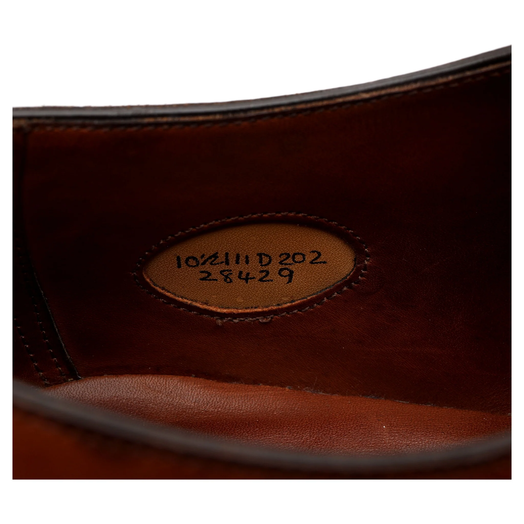 'Chelsea' Tan Brown Leather Oxford UK 10.5 D - Image 13