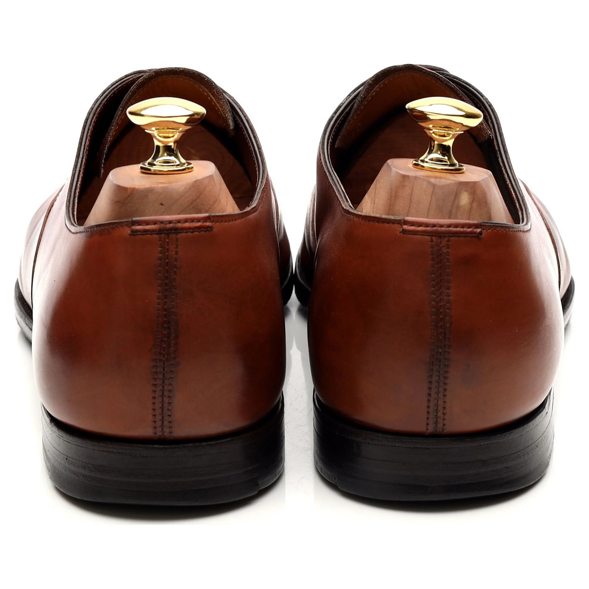 'Chelsea' Tan Brown Leather Oxford UK 10.5 D - Image 4