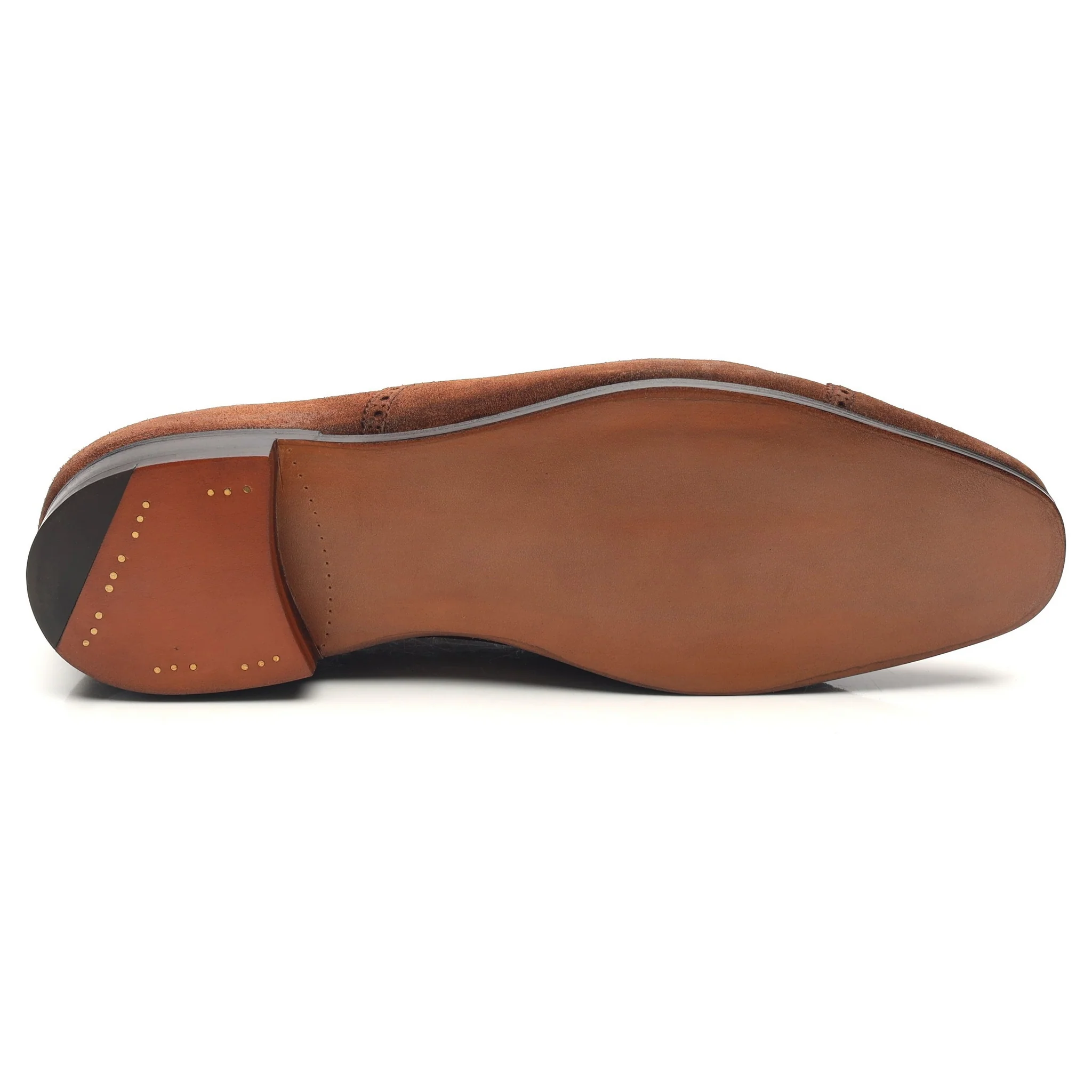 'Asquith' Brown Suede Oxford Semi Brogues UK 9.5 D - Image 11
