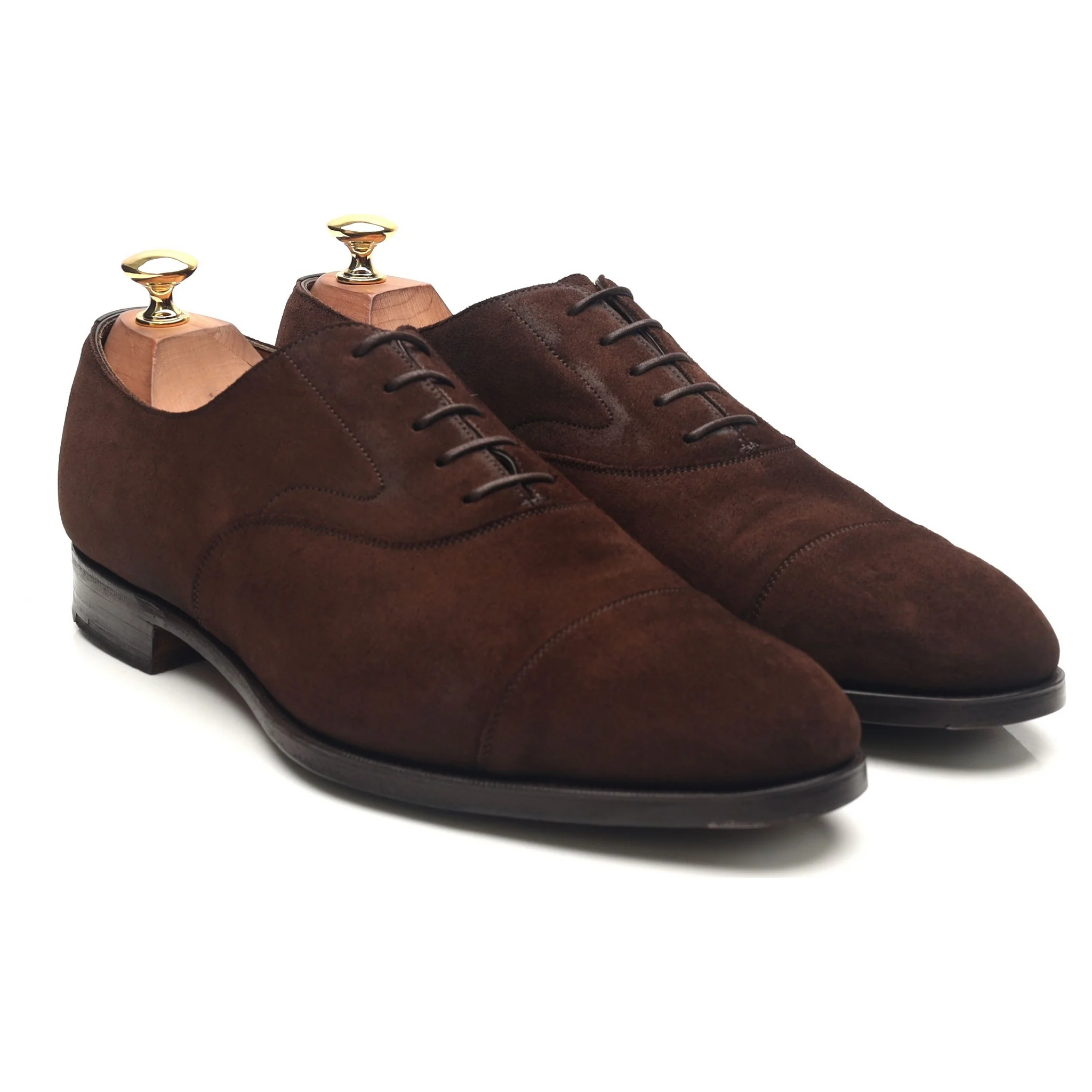 'Chelsea' Dark Brown Suede Oxford UK 9 E - Image 7