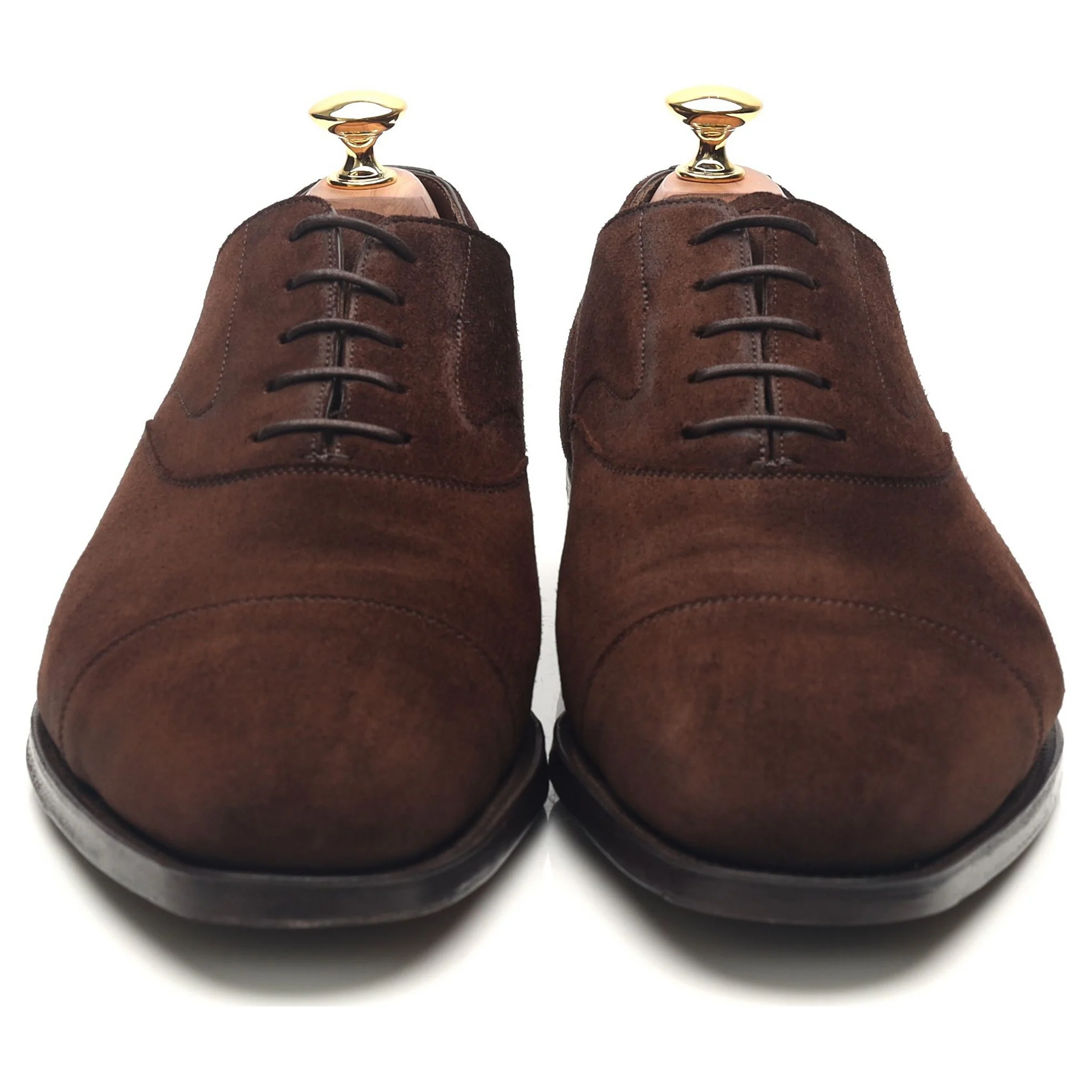 'Chelsea' Dark Brown Suede Oxford UK 9 E - Image 8