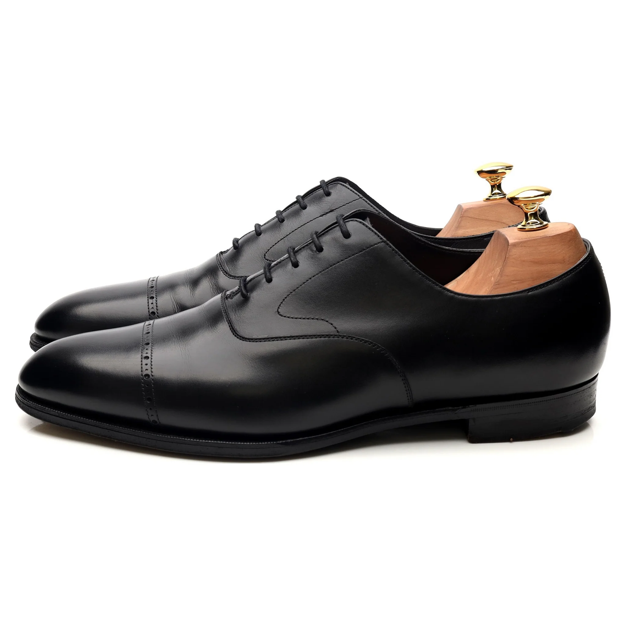 'Midford' Black Leather Oxford UK 10 D - Image 2