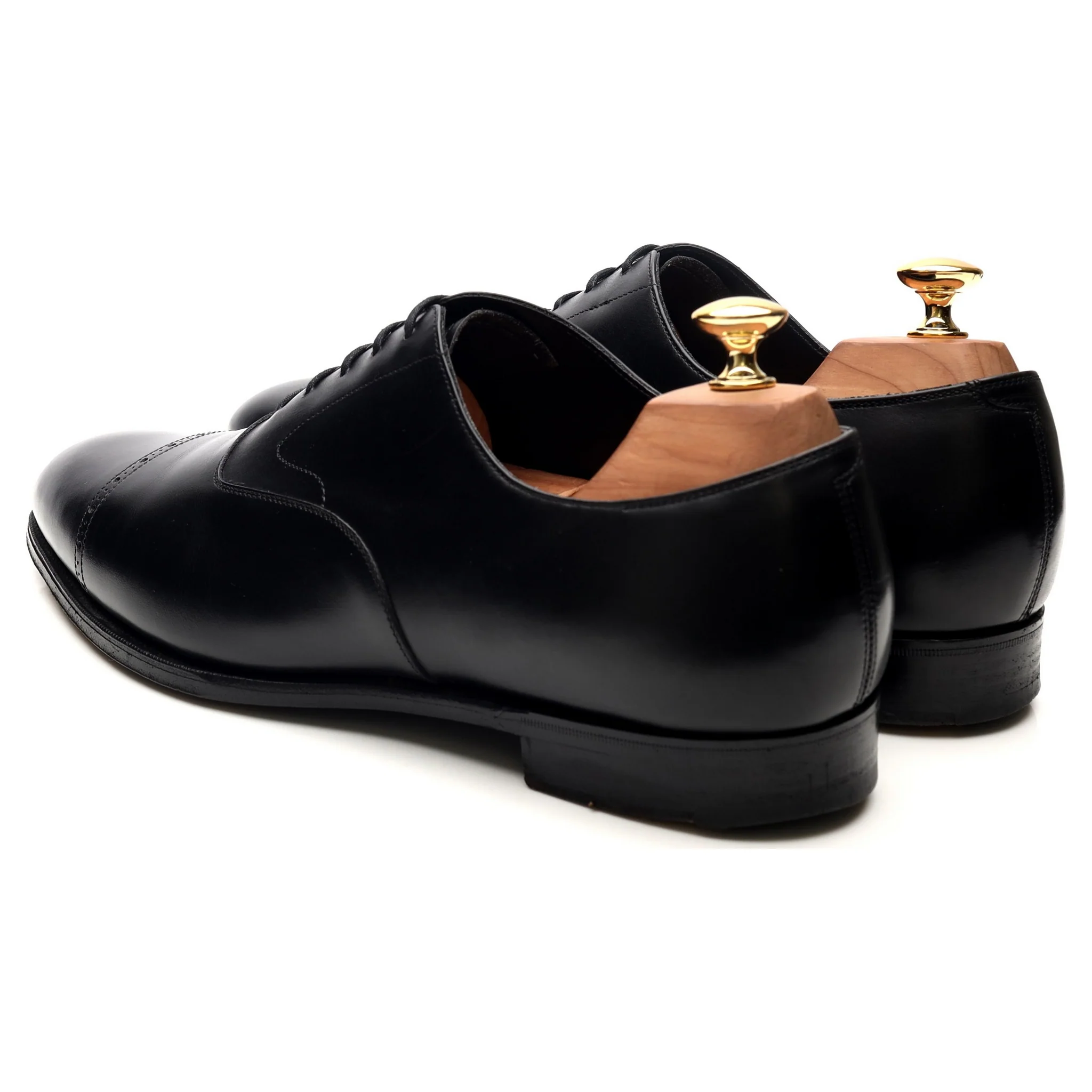 'Midford' Black Leather Oxford UK 10 D - Image 3