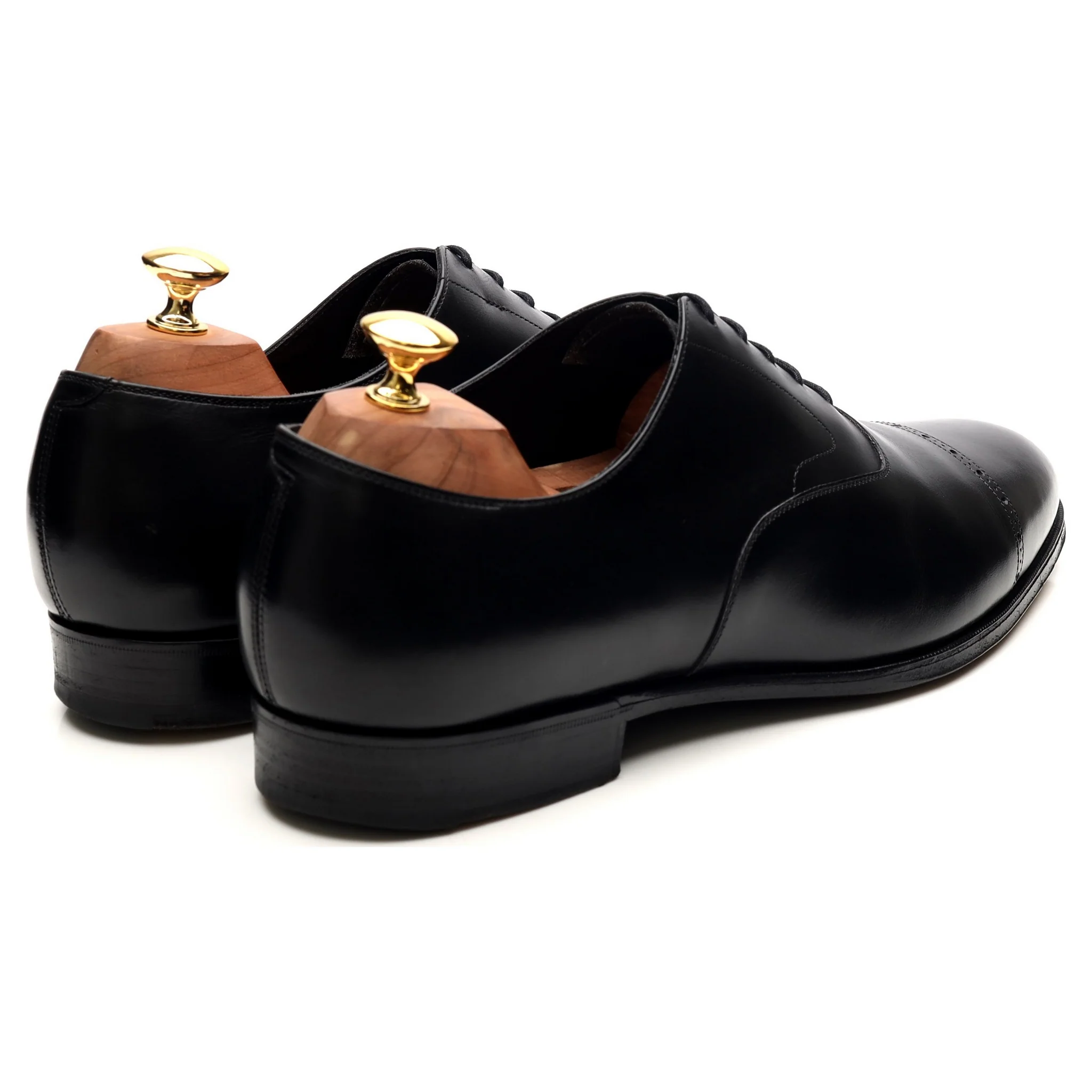 'Midford' Black Leather Oxford UK 10 D - Image 5