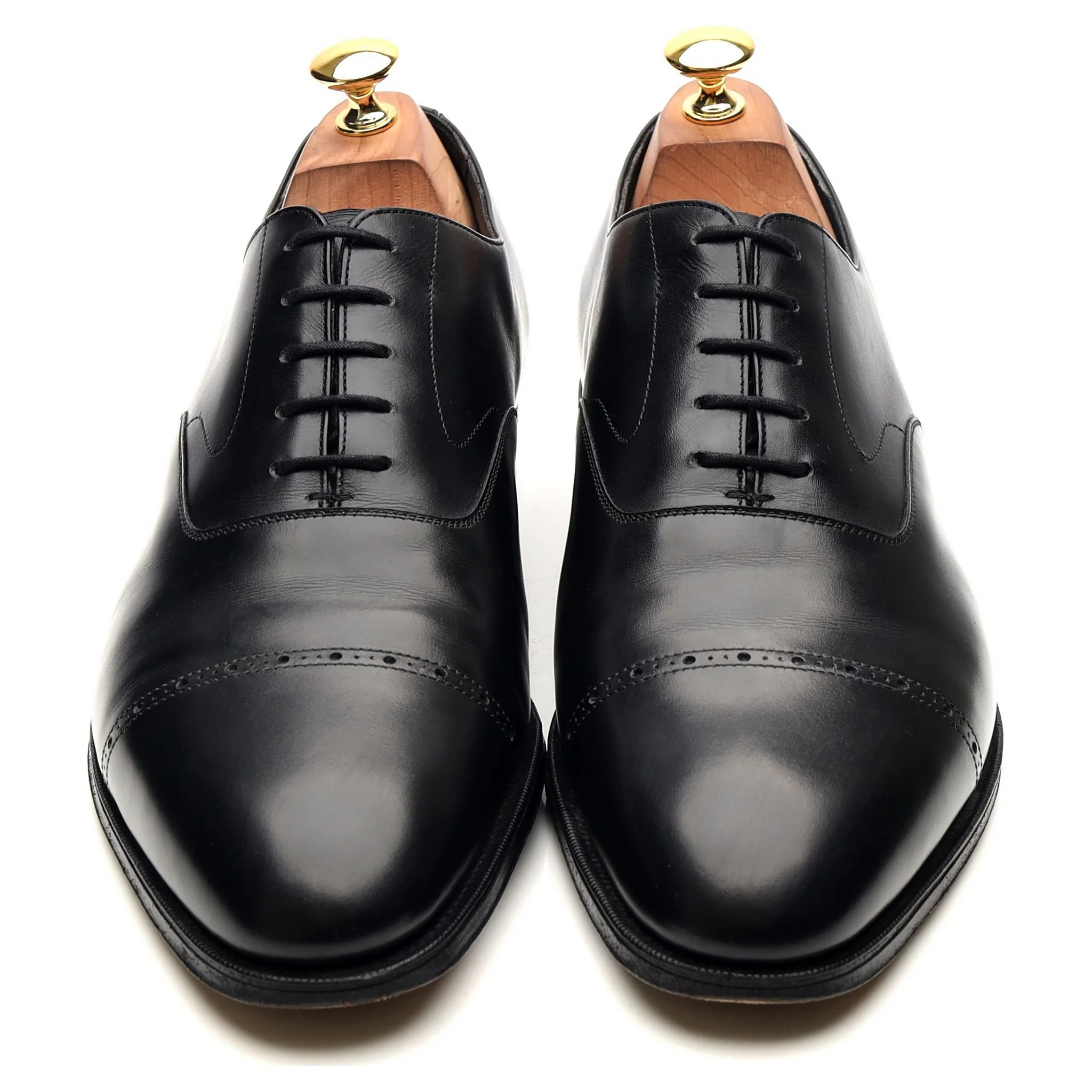 'Midford' Black Leather Oxford UK 10 D - Image 9