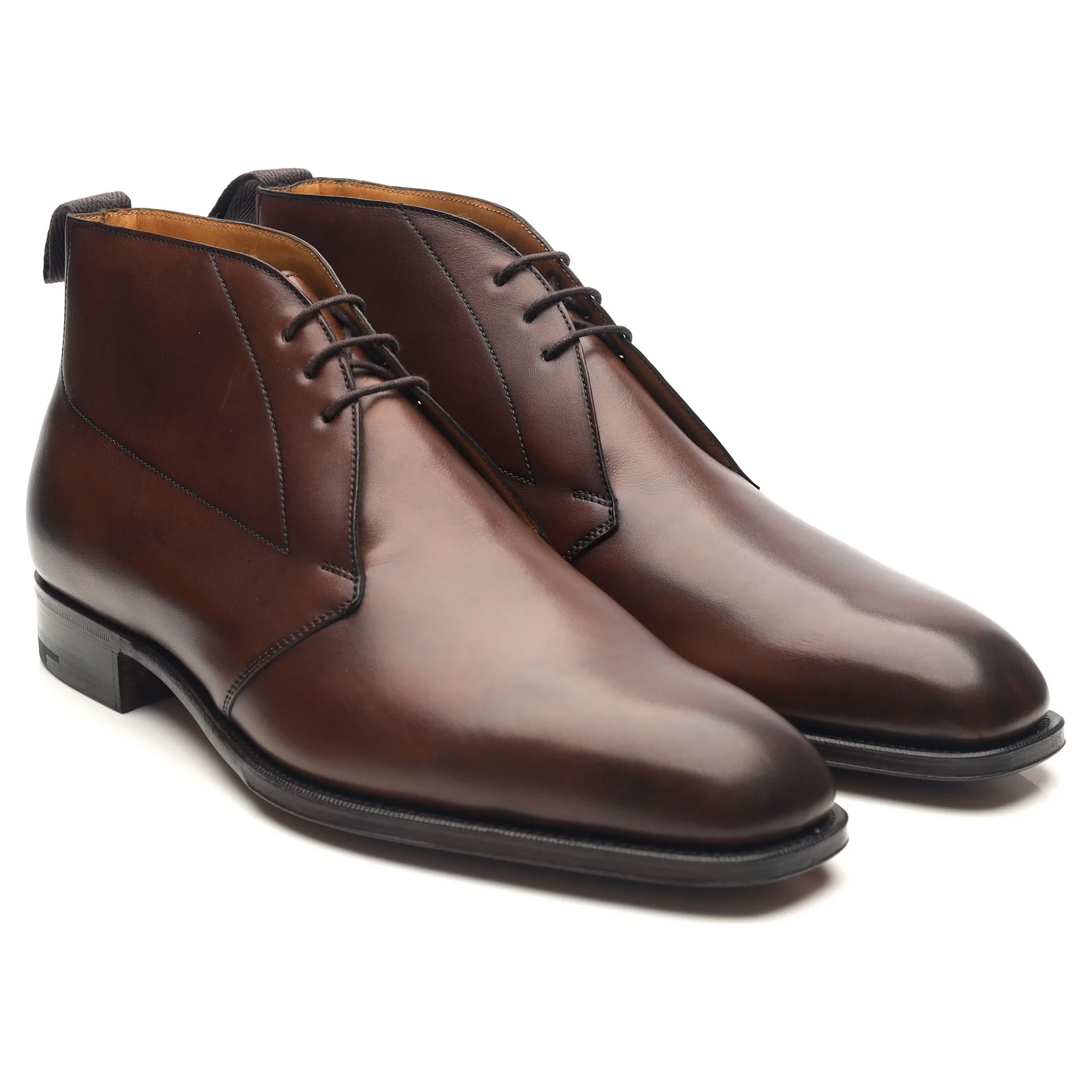 'Silverstone' Dark Brown Leather Chukka Boots UK 9 E - Image 7