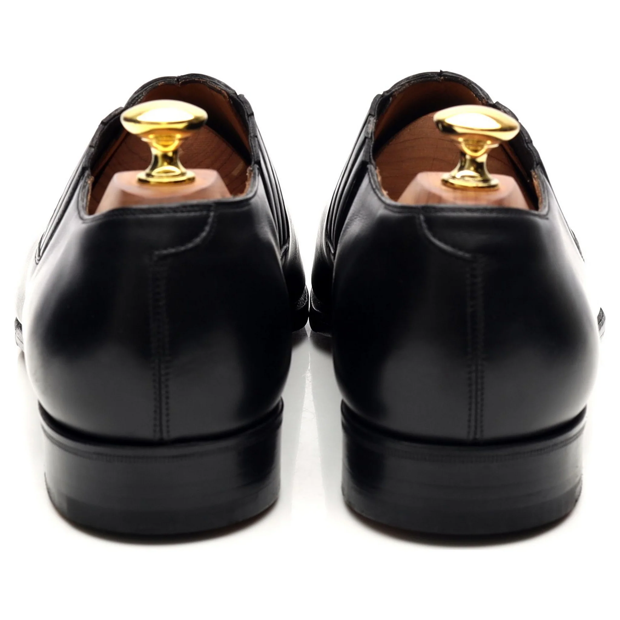 'Sulgrave' Black Leather Slip On Loafer UK 9 E - Image 4