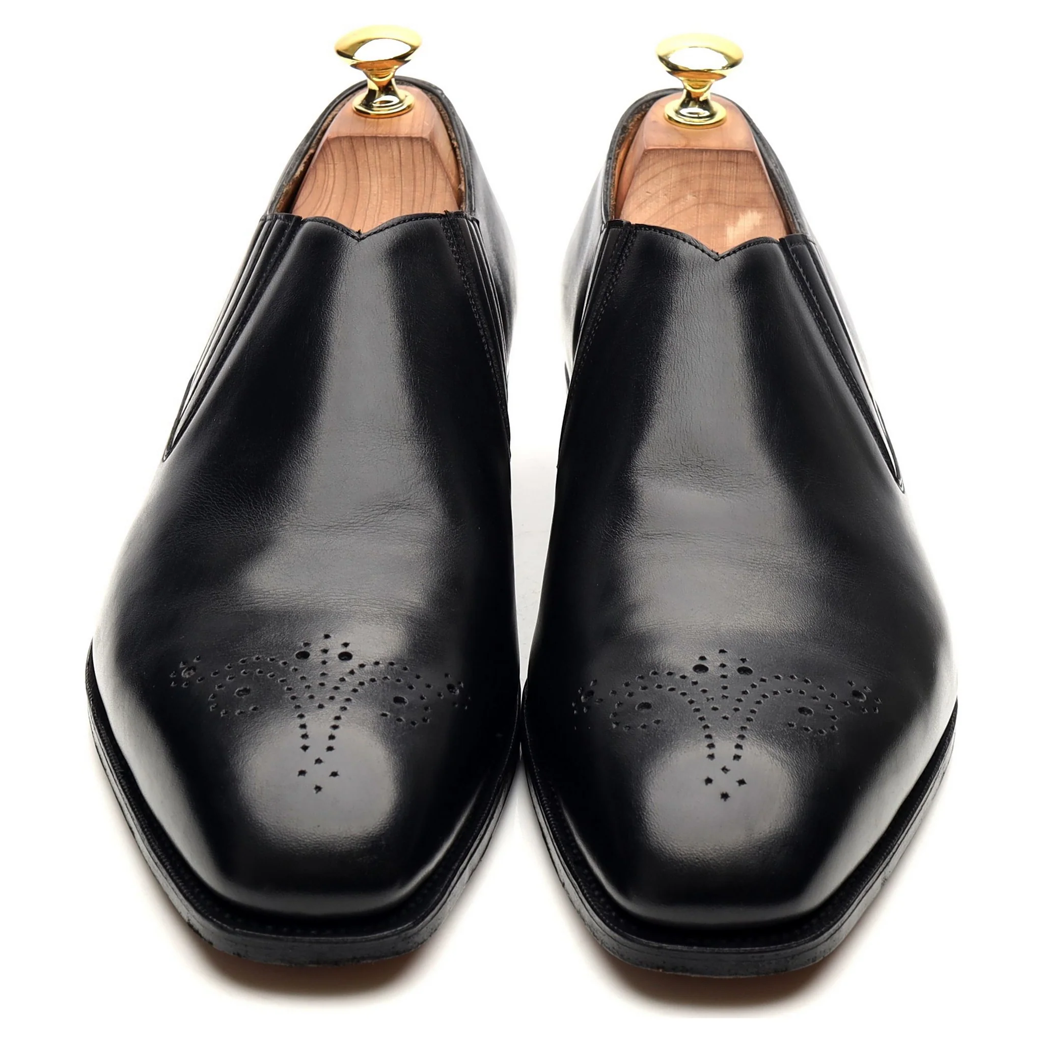 'Sulgrave' Black Leather Slip On Loafer UK 9 E - Image 9