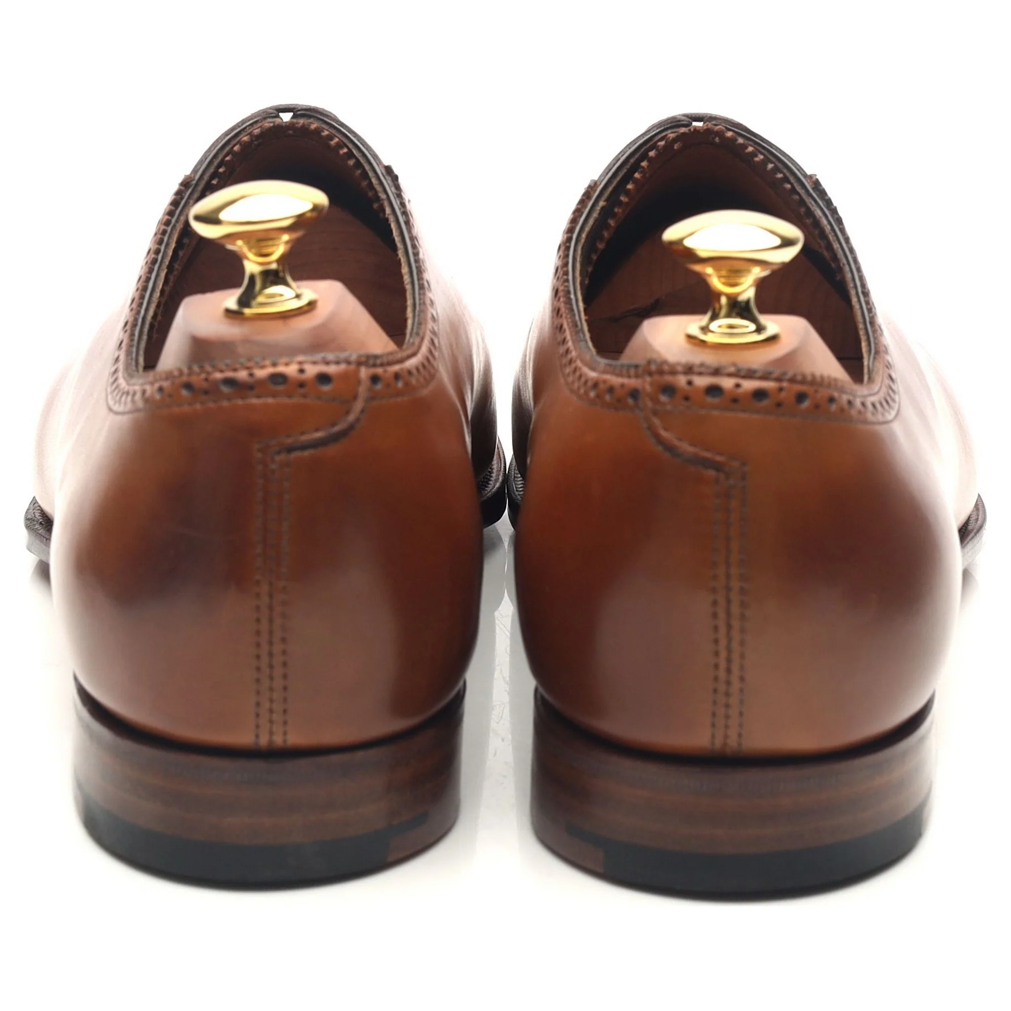 'Walcot' Tan Brown Leather Oxford UK 9.5 E - Image 4