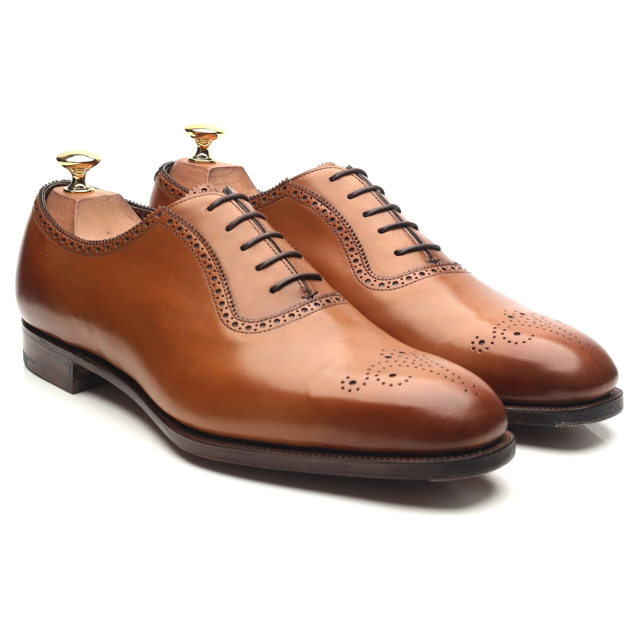 'Walcot' Tan Brown Leather Oxford UK 9.5 E - Image 7