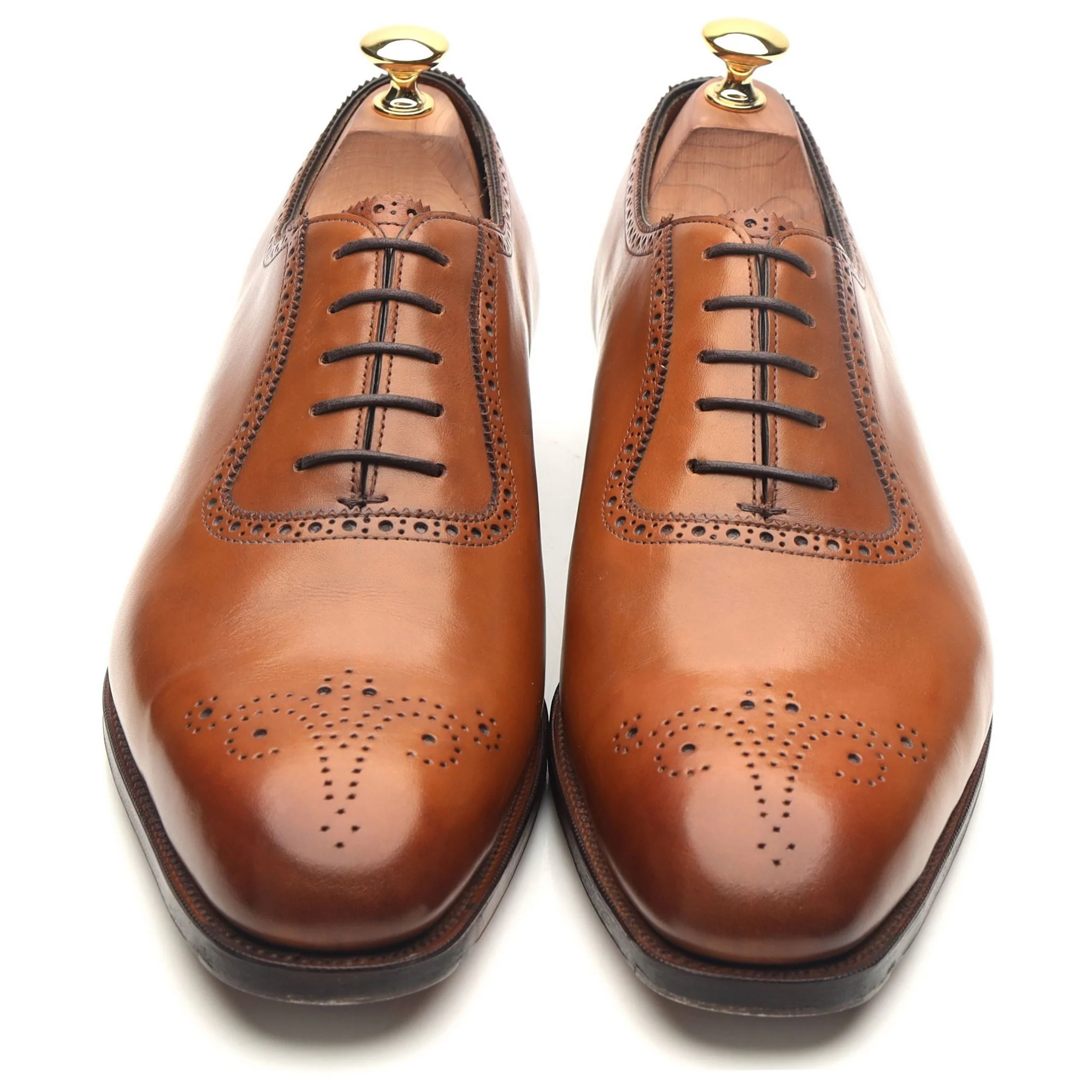 'Walcot' Tan Brown Leather Oxford UK 9.5 E - Image 9