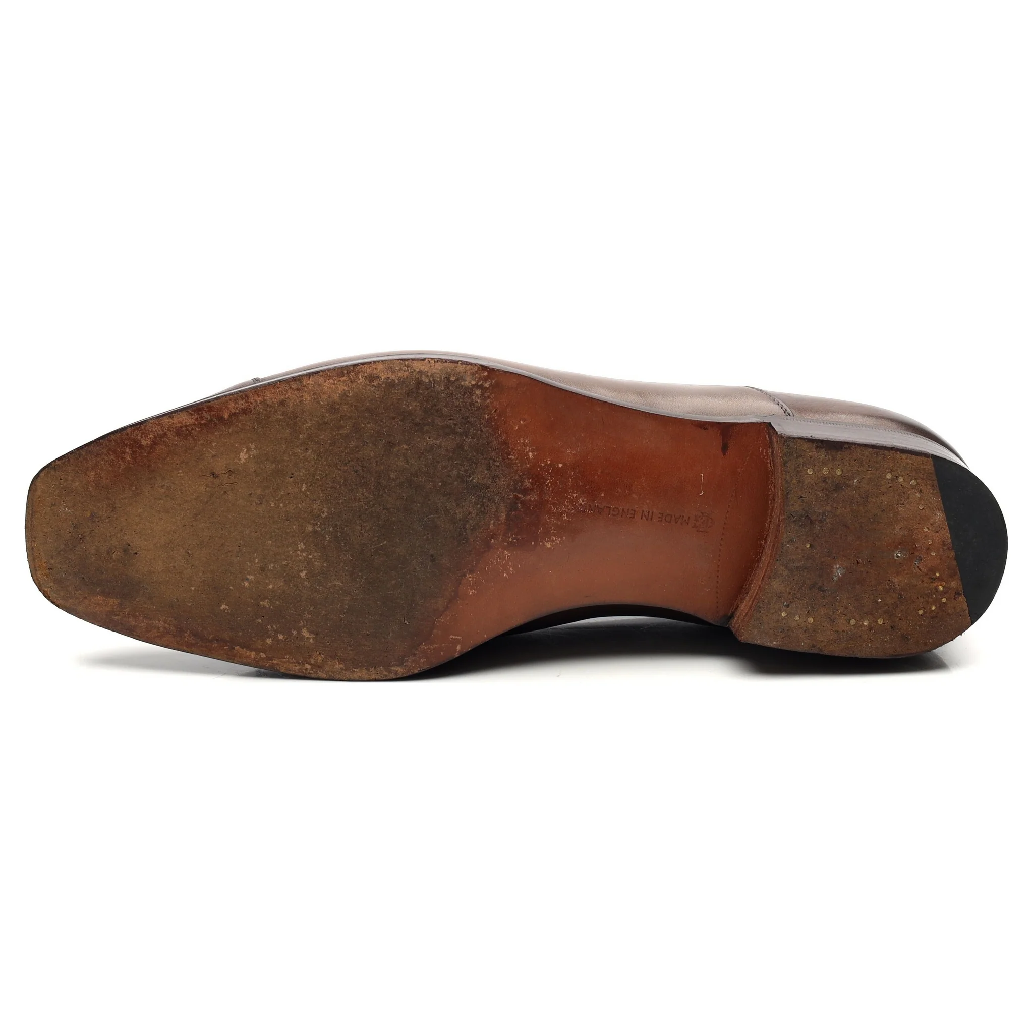 Dark Brown Leather Oxford UK 10 E - Image 10