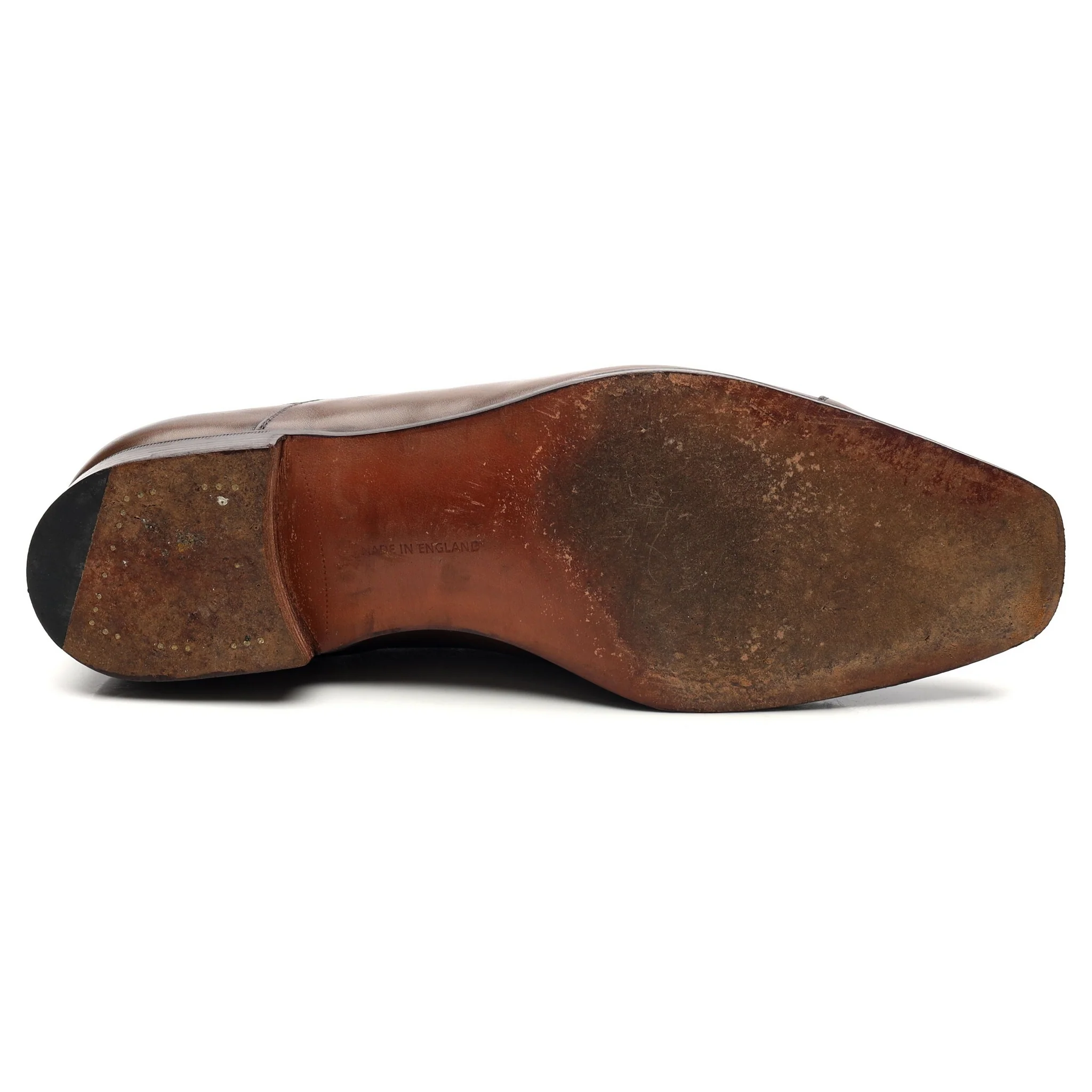 Dark Brown Leather Oxford UK 10 E - Image 11