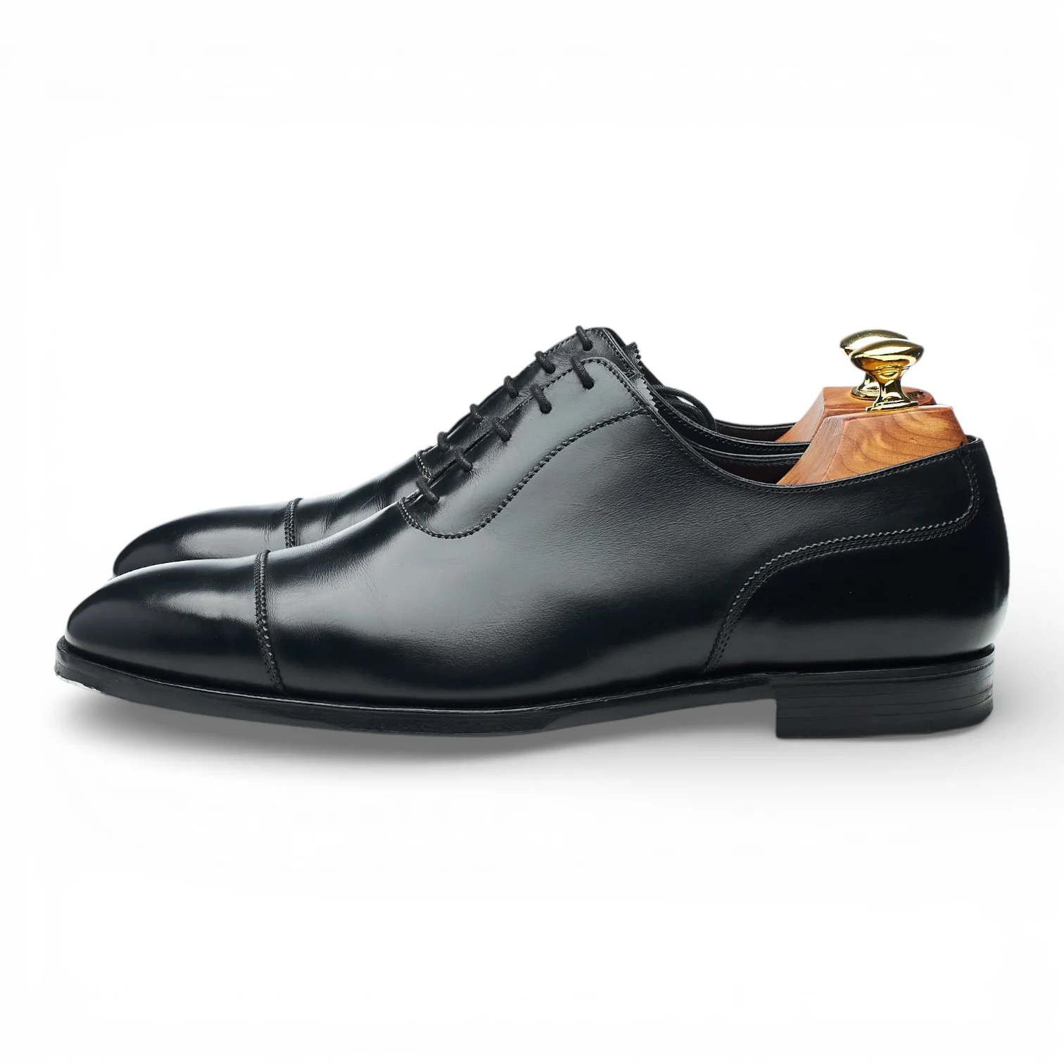 'Egerton' Black Leather Oxford UK 7.5 E - Image 3