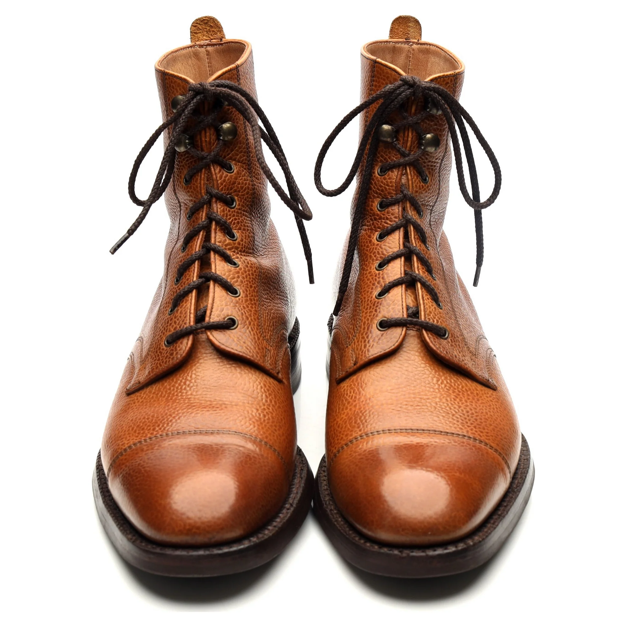 'Elliot' Tan Brown Leather Boots UK 8 F - Image 9