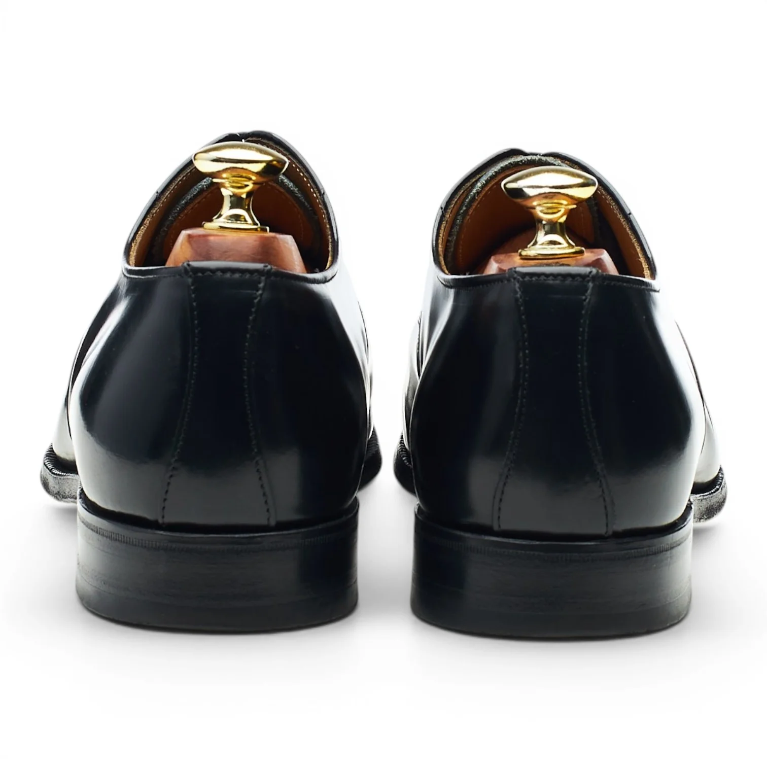'Epsom' Black Leather Oxford UK 7 F - Image 4