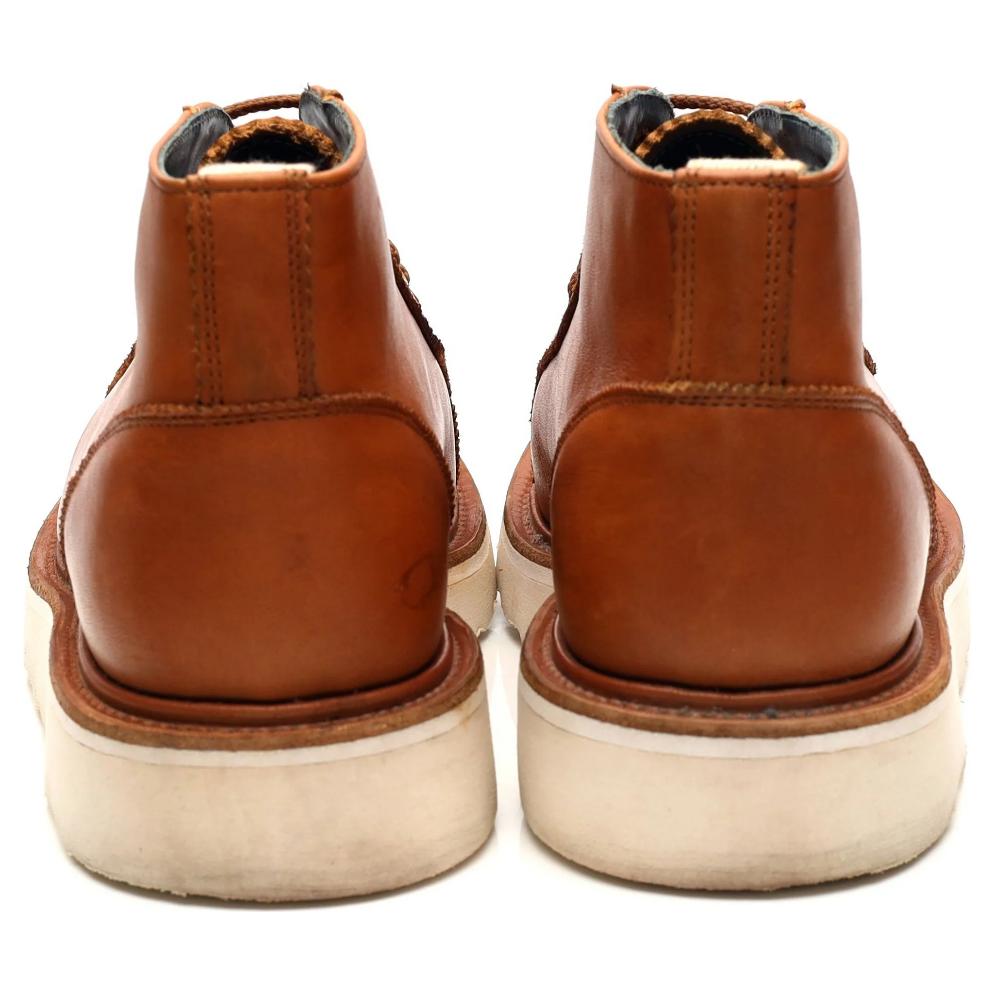 'Ethan' Tan Brown Leather Monkey Boots UK 6.5 - Image 4