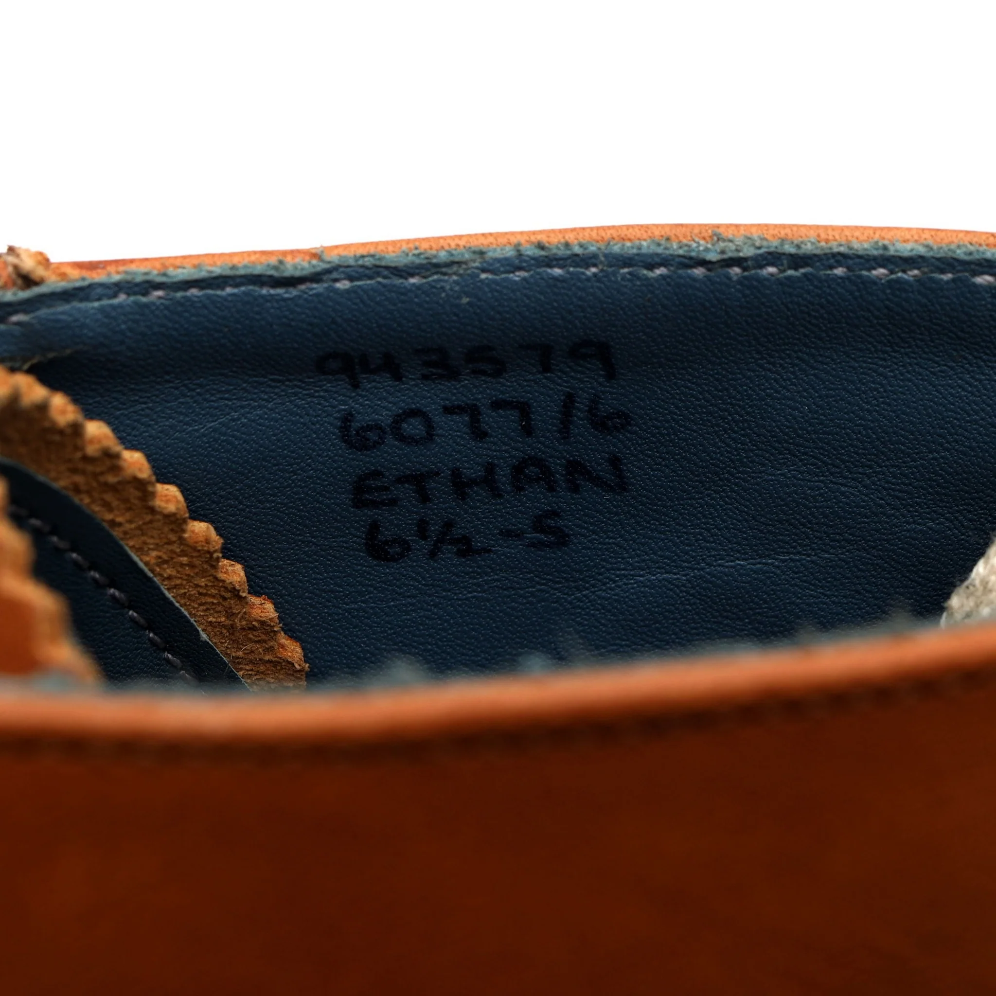 'Ethan' Tan Brown Leather Monkey Boots UK 6.5 - Image 7