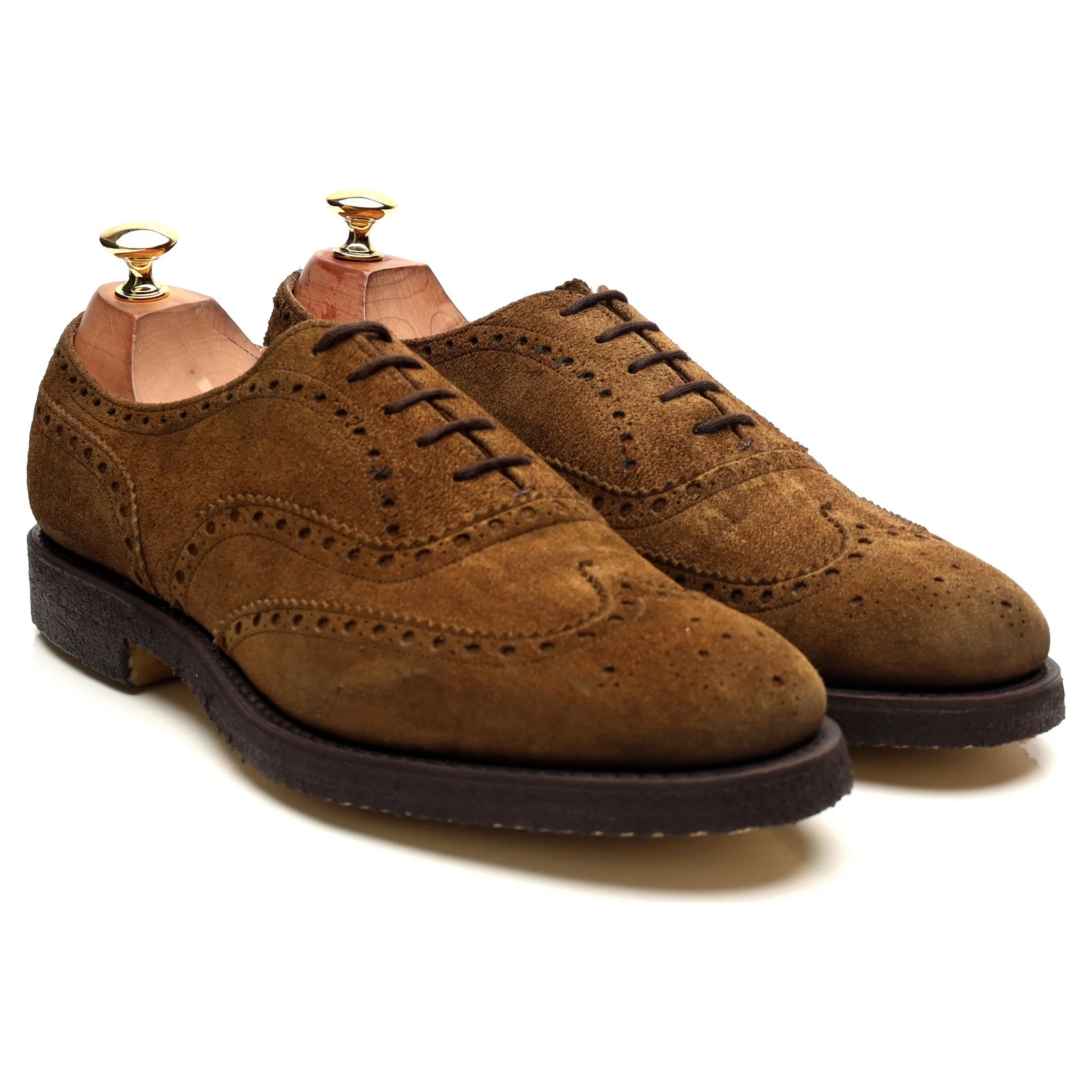 'Fairfield' Sand Brown Suede Brogues UK 9 F - Image 7