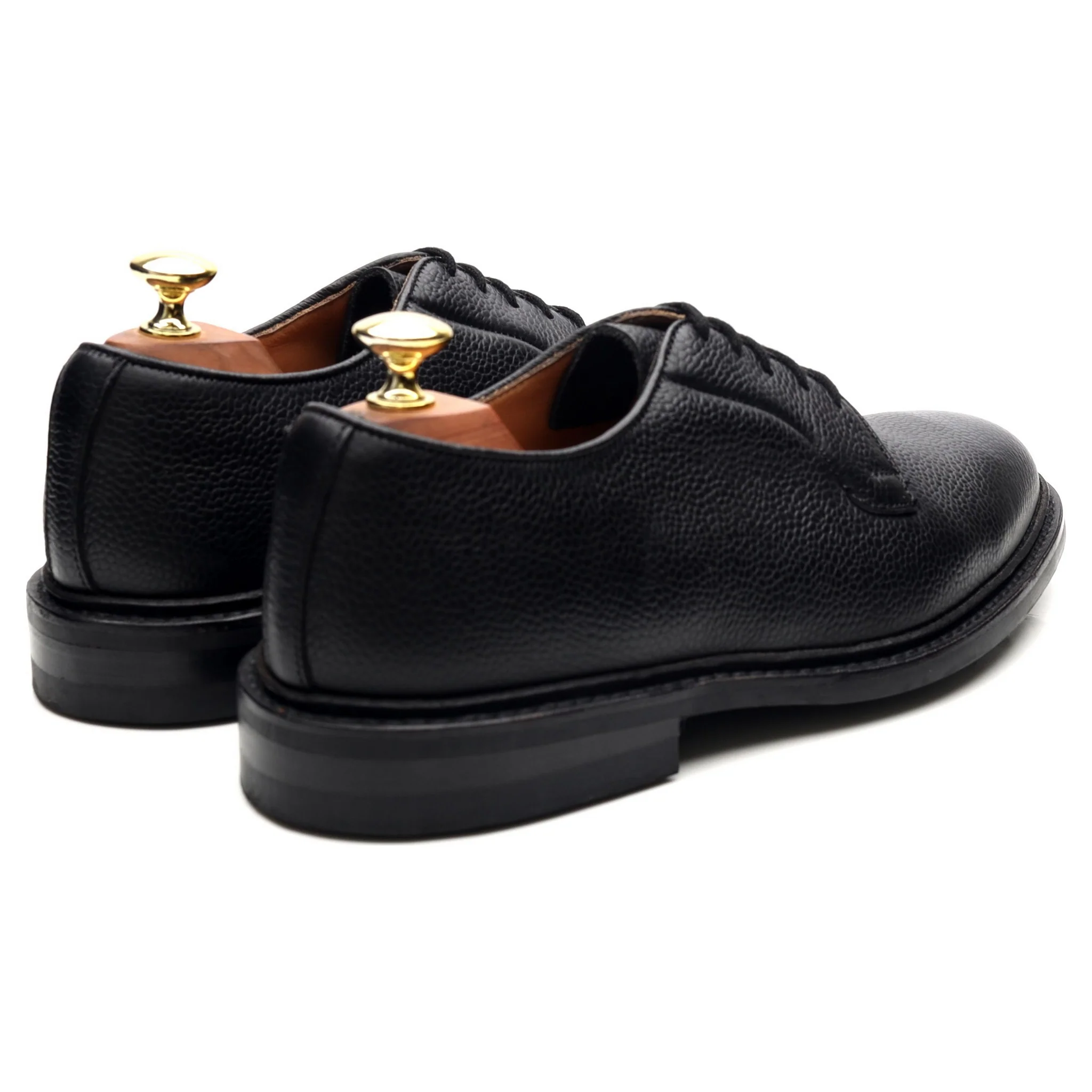 'Fenwick' Black Leather Derby UK 7 - Image 5