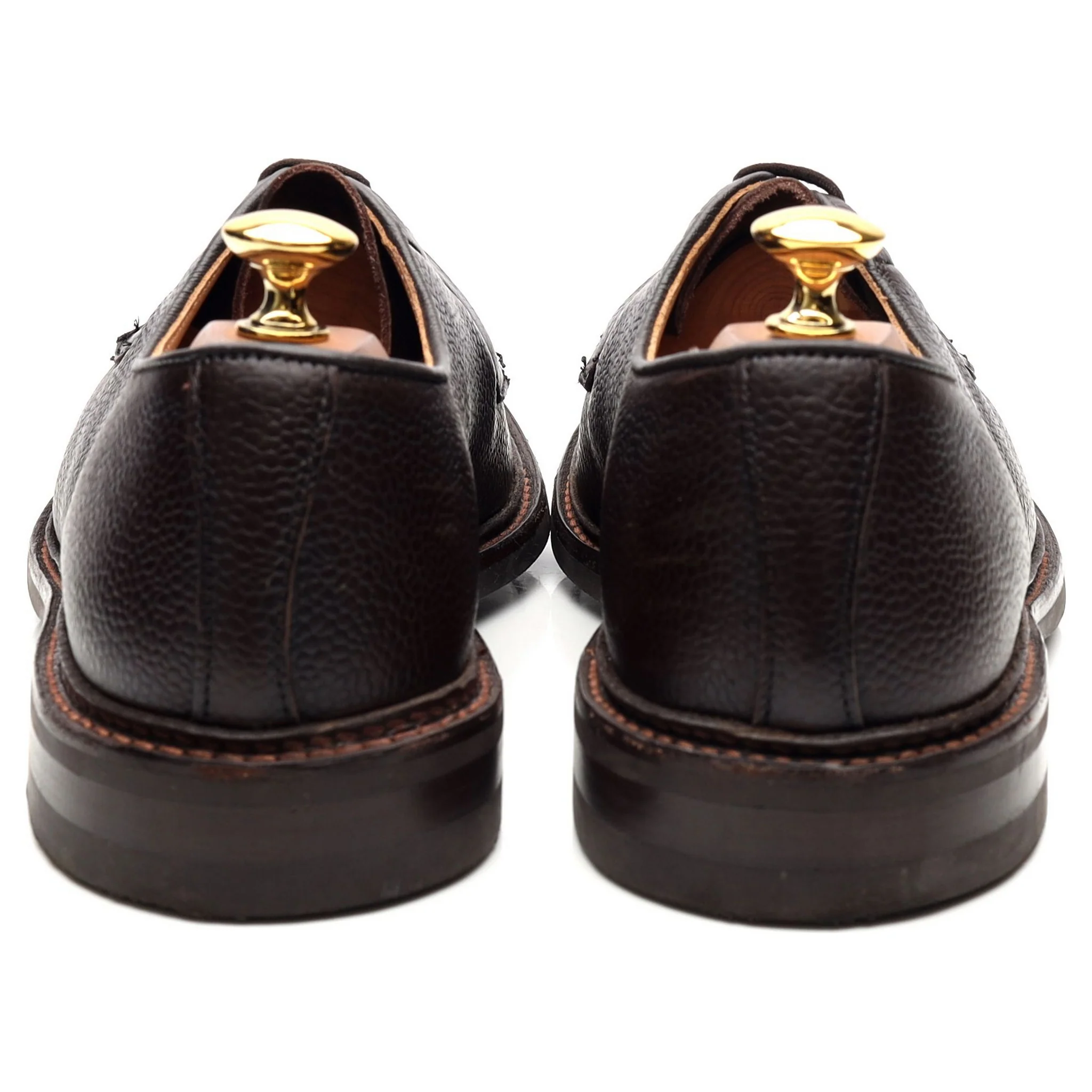 'Fenwick' Dark Brown Leather Derby UK 7 - Image 4