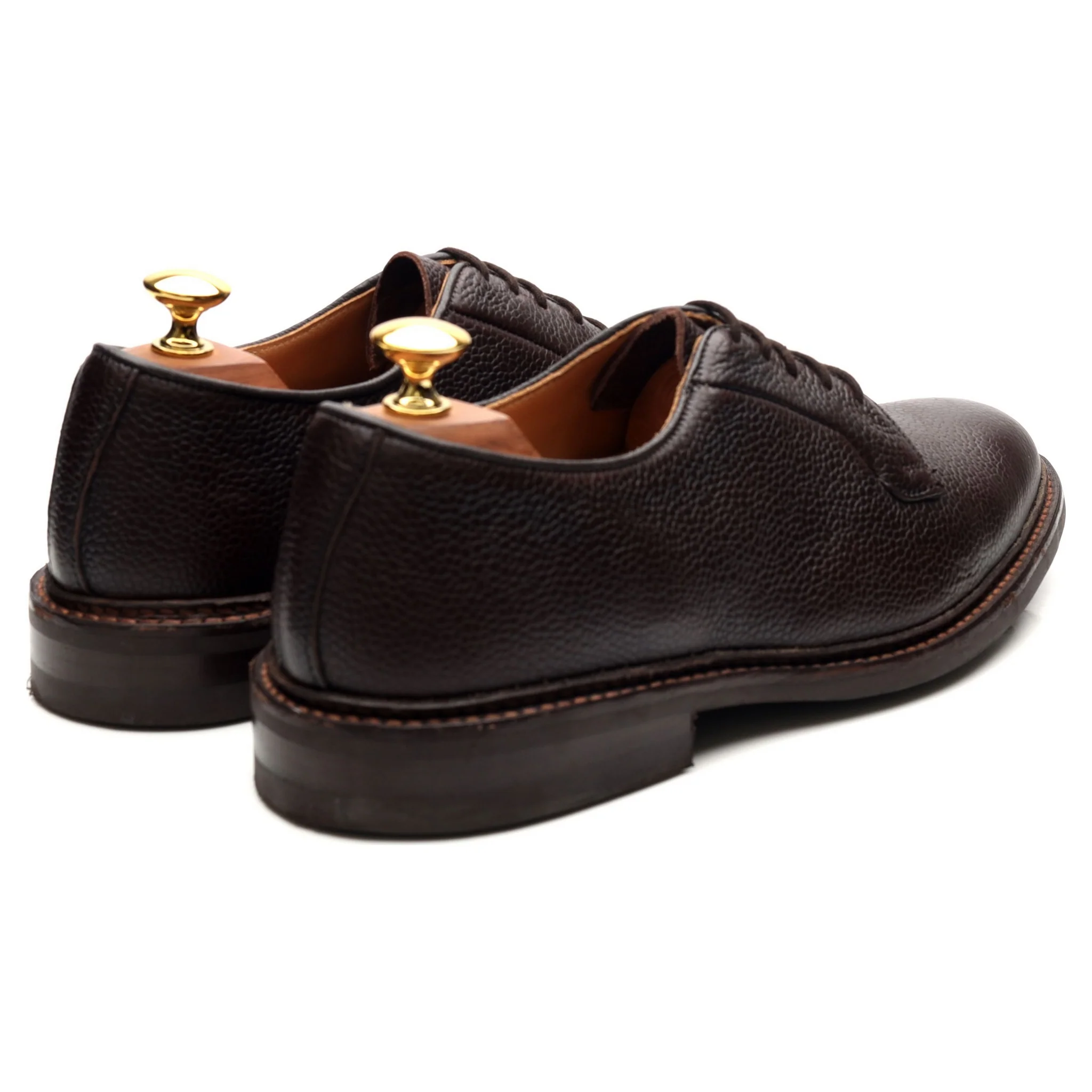 'Fenwick' Dark Brown Leather Derby UK 7 - Image 5