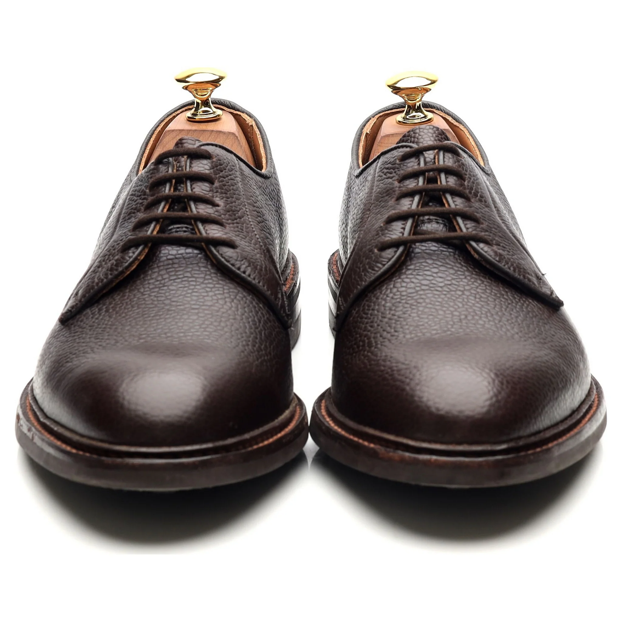 'Fenwick' Dark Brown Leather Derby UK 7 - Image 8