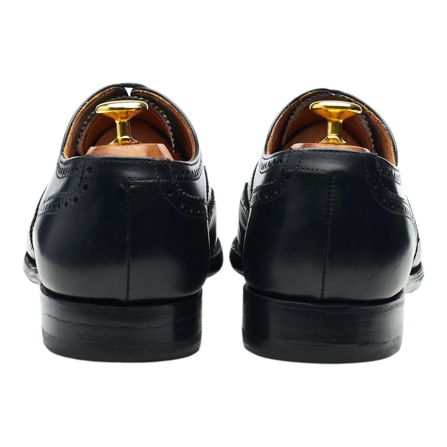 'Finsbury' Black Leather Oxford Brogues UK 8.5 E - Image 4