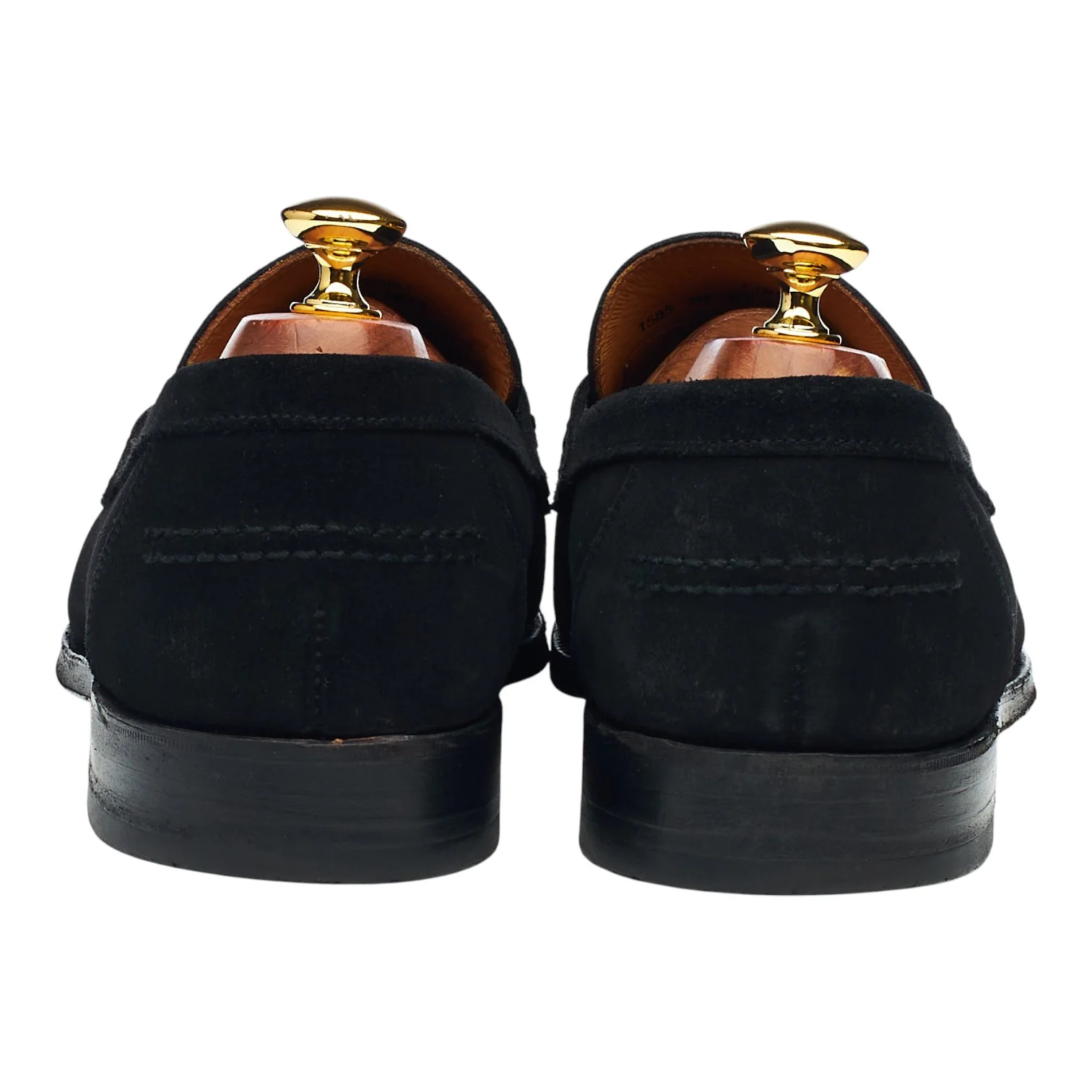 'Finsbury' Black Suede Loafers UK 10 EX - Image 4