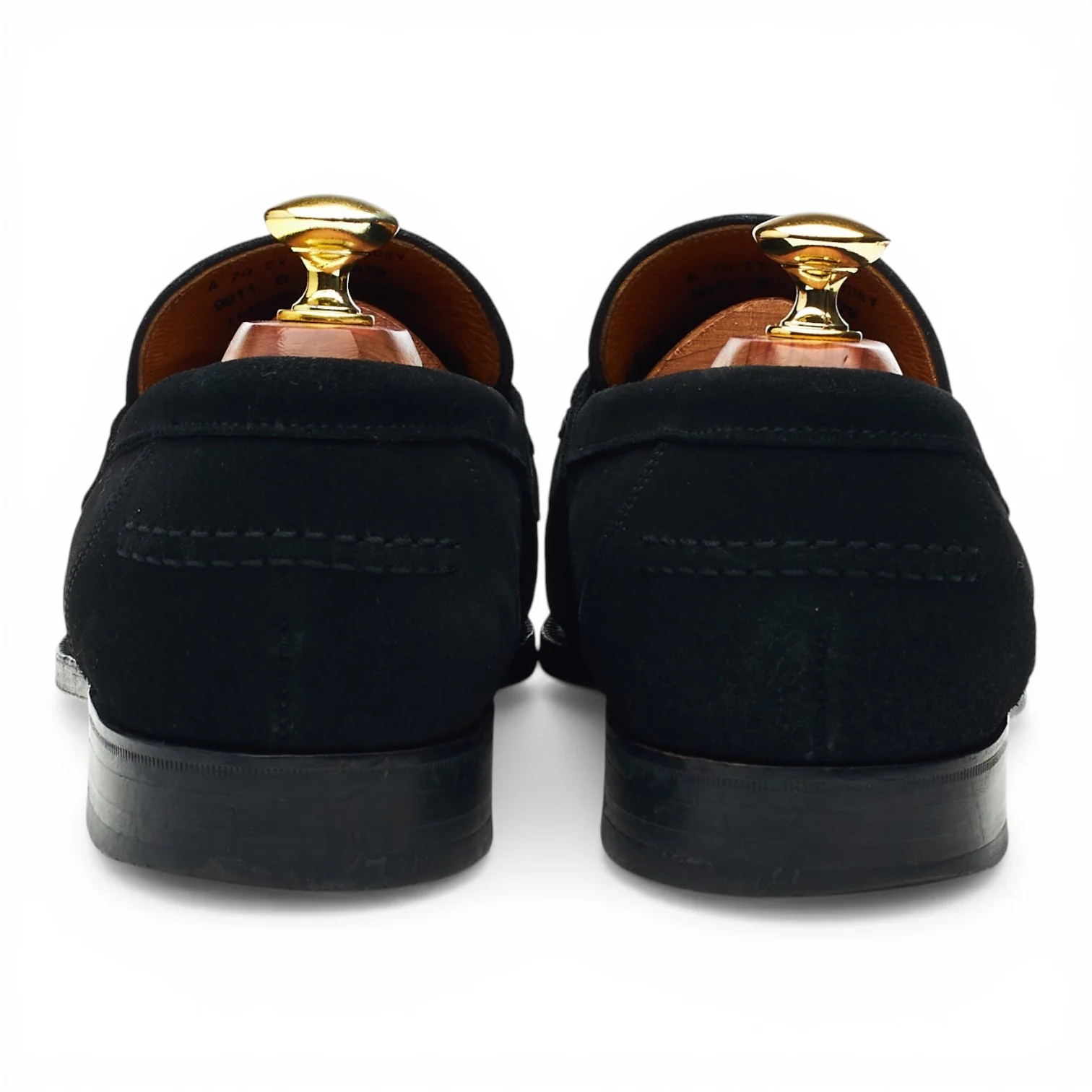 'Finsbury' Black Suede Loafers UK 8 EX - Image 4