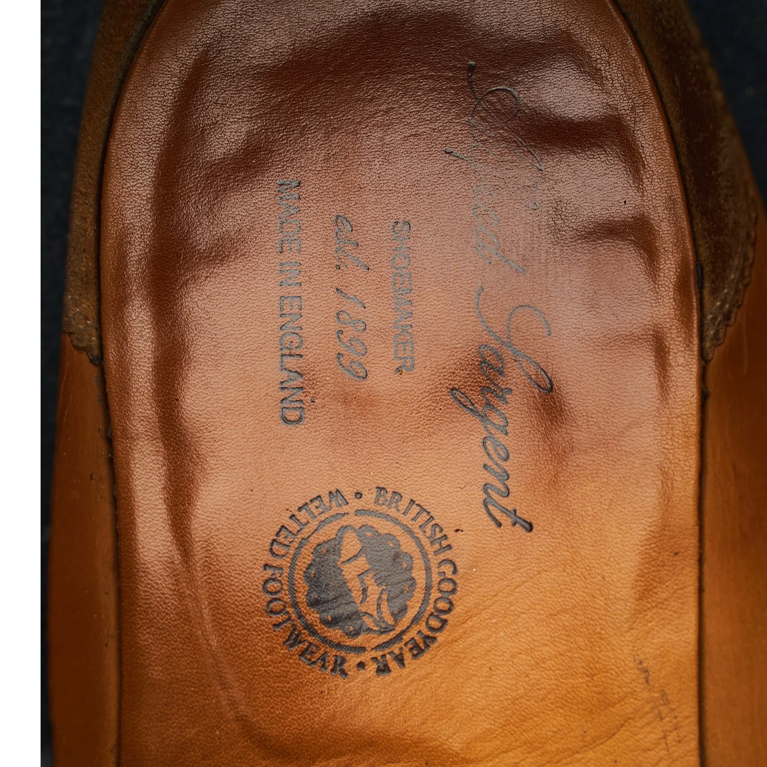 'Finsbury' Black Suede Loafers UK 8 EX - Image 6