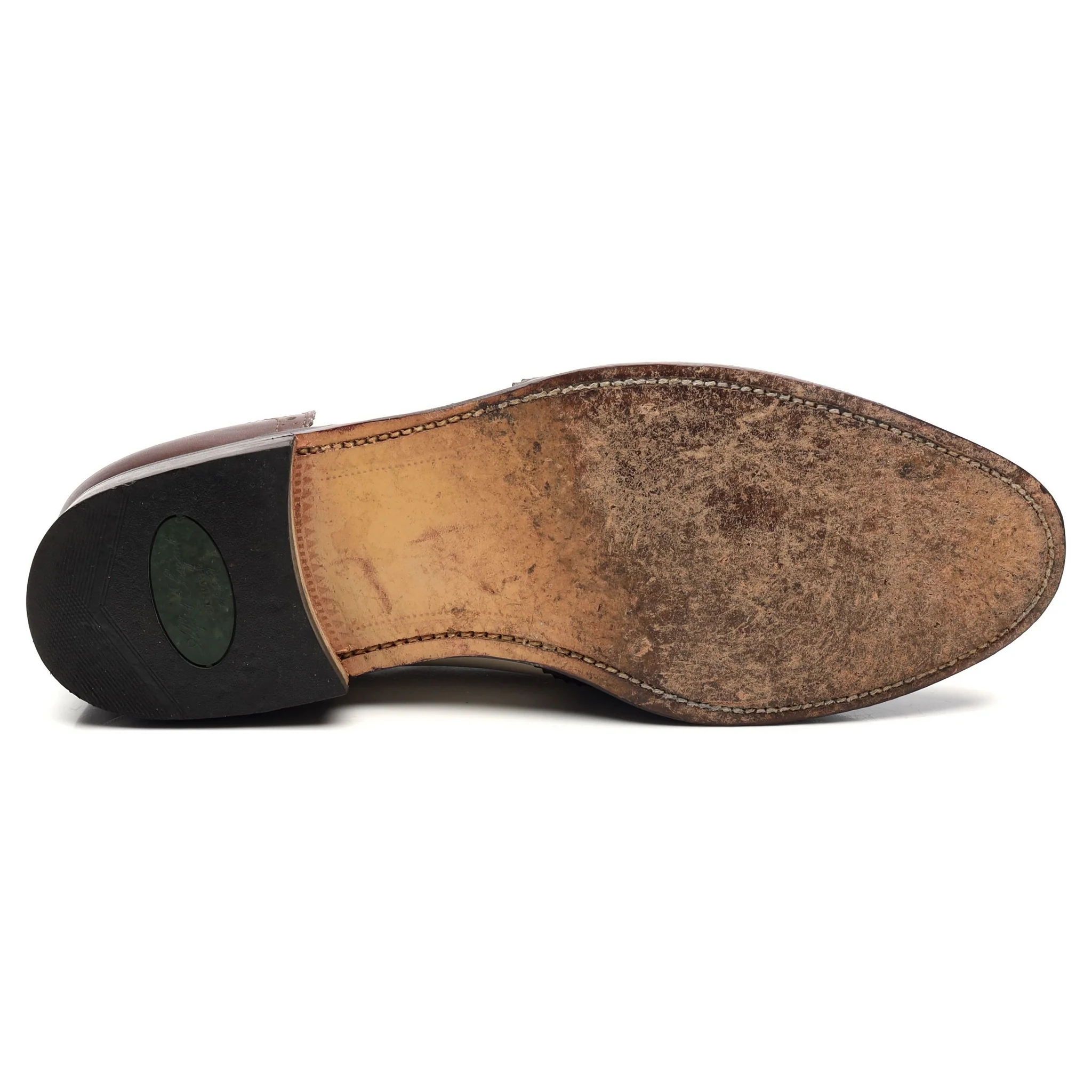'Fitzgerald' Dark Brown Brown White Leather Spectator Brogues UK 9 FX - Image 11
