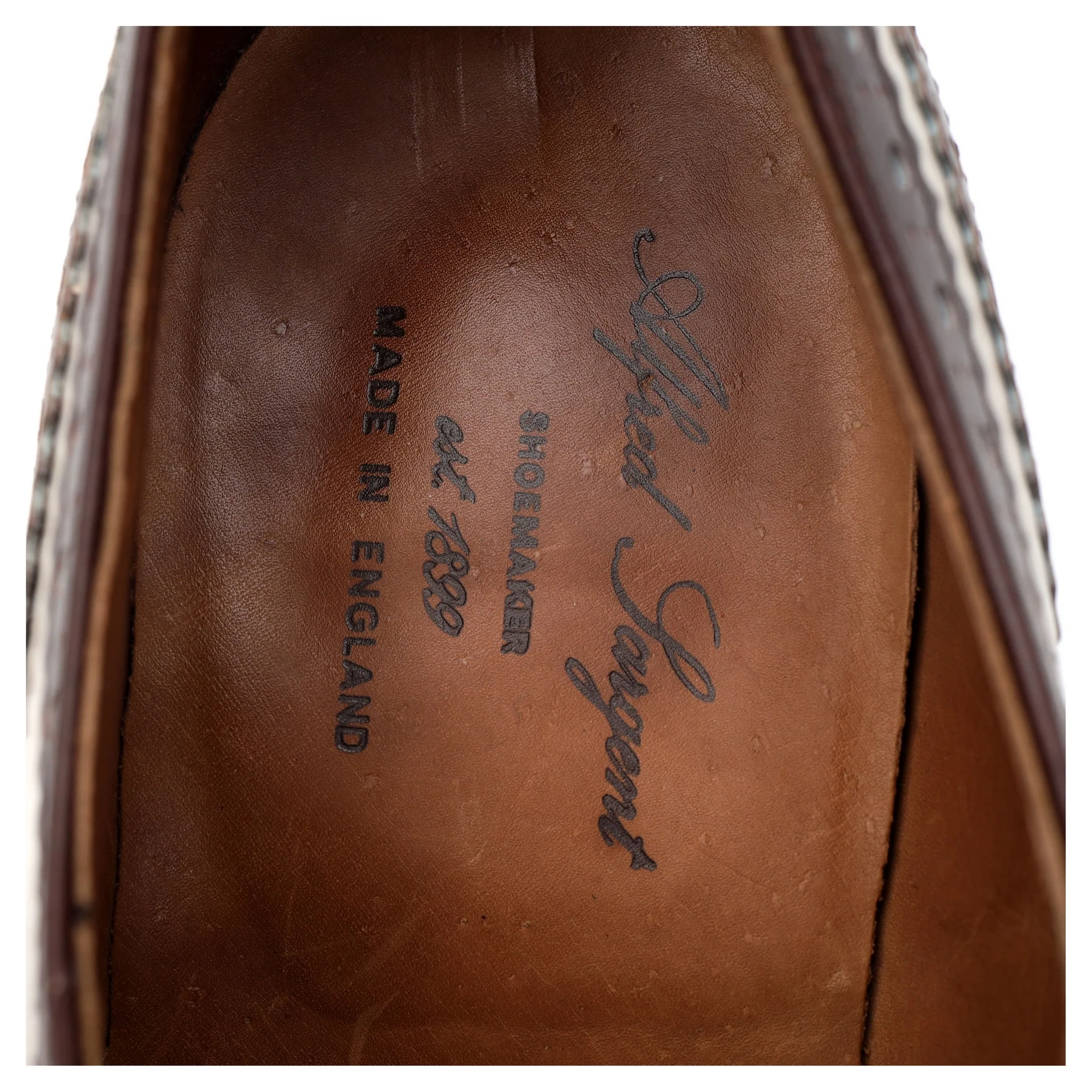 'Fitzgerald' Dark Brown Brown White Leather Spectator Brogues UK 9 FX - Image 12